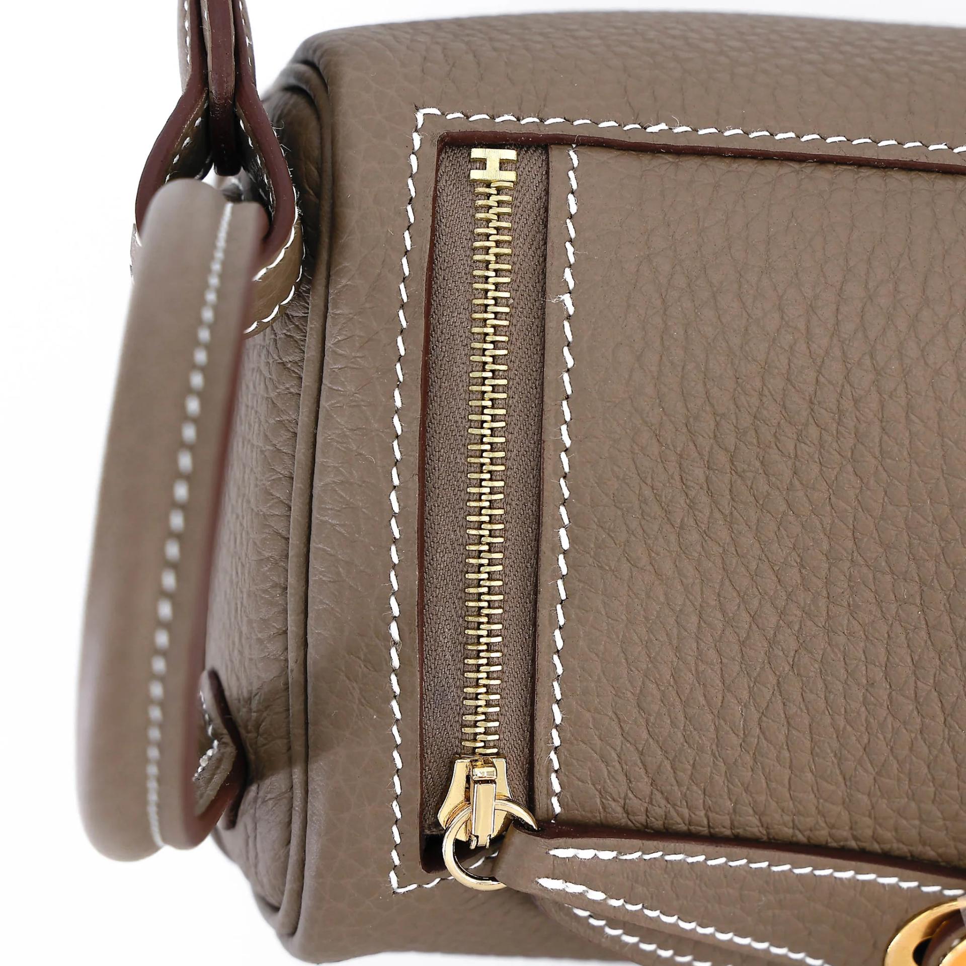 ランク N 新品 HERMÈS エルメス ミニリンディ2 エトゥープ (18) トリヨン ゴールド金具 G刻印 (2026) - 11
