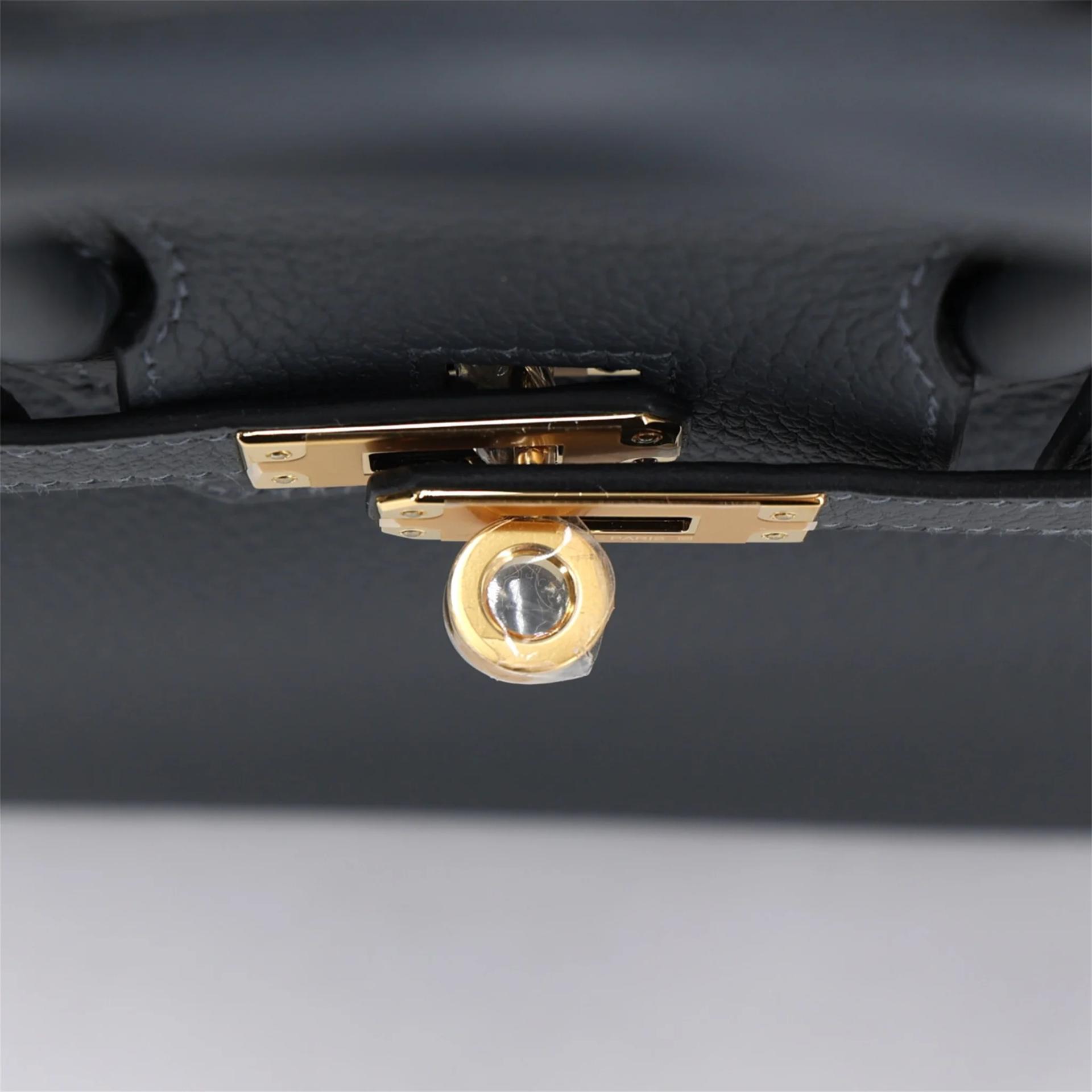 Brand New ( Rank N ) HERMÈS Birkin 25 Gris misty (H0) Togo Gold hardware G (2026) - 9