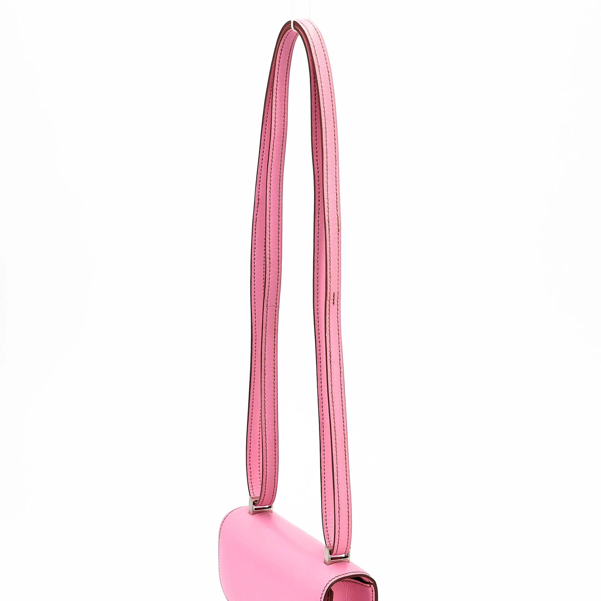 Very Good ( Rank A) HERMÈS Micro Constance Pink (5P) Swift Palladium hardware Square N (2010) - 3