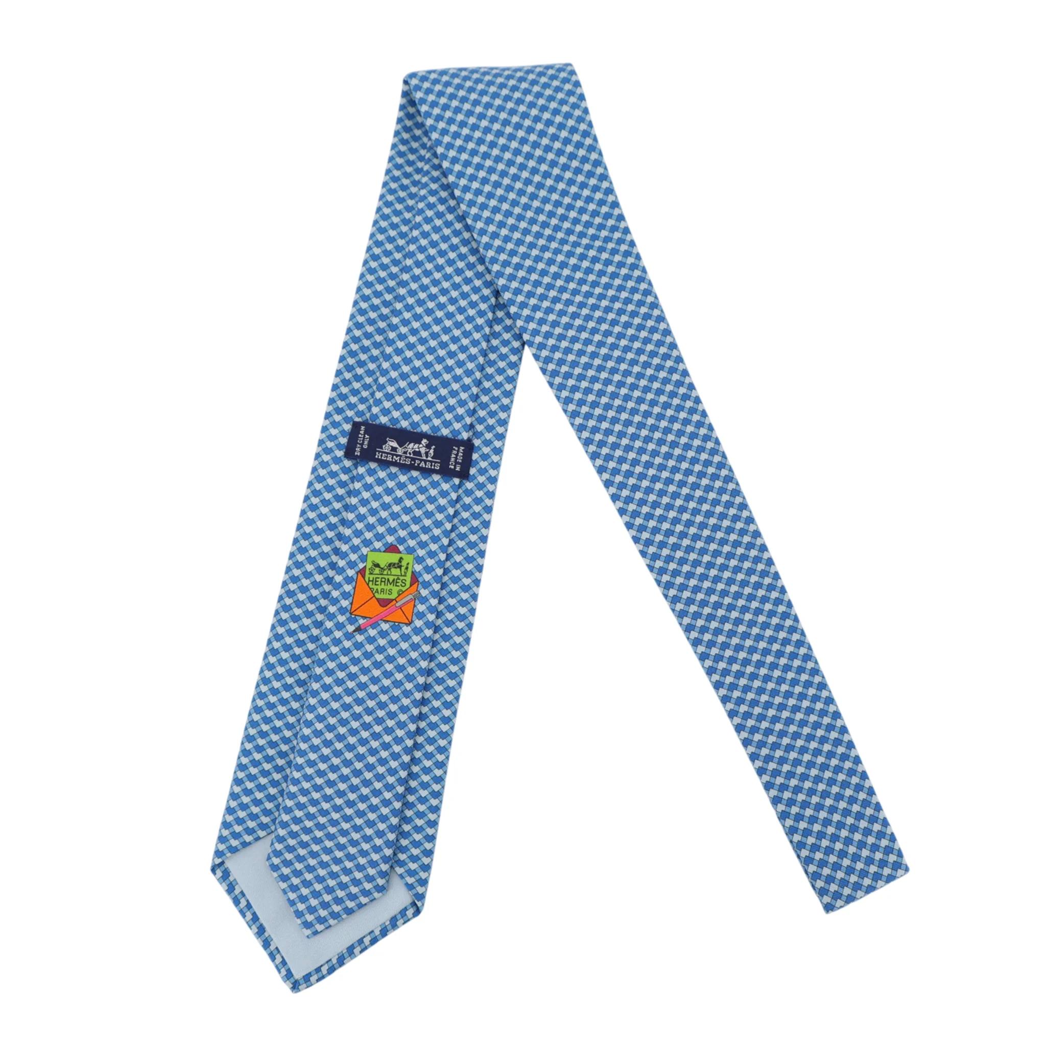 Neckties Blue White