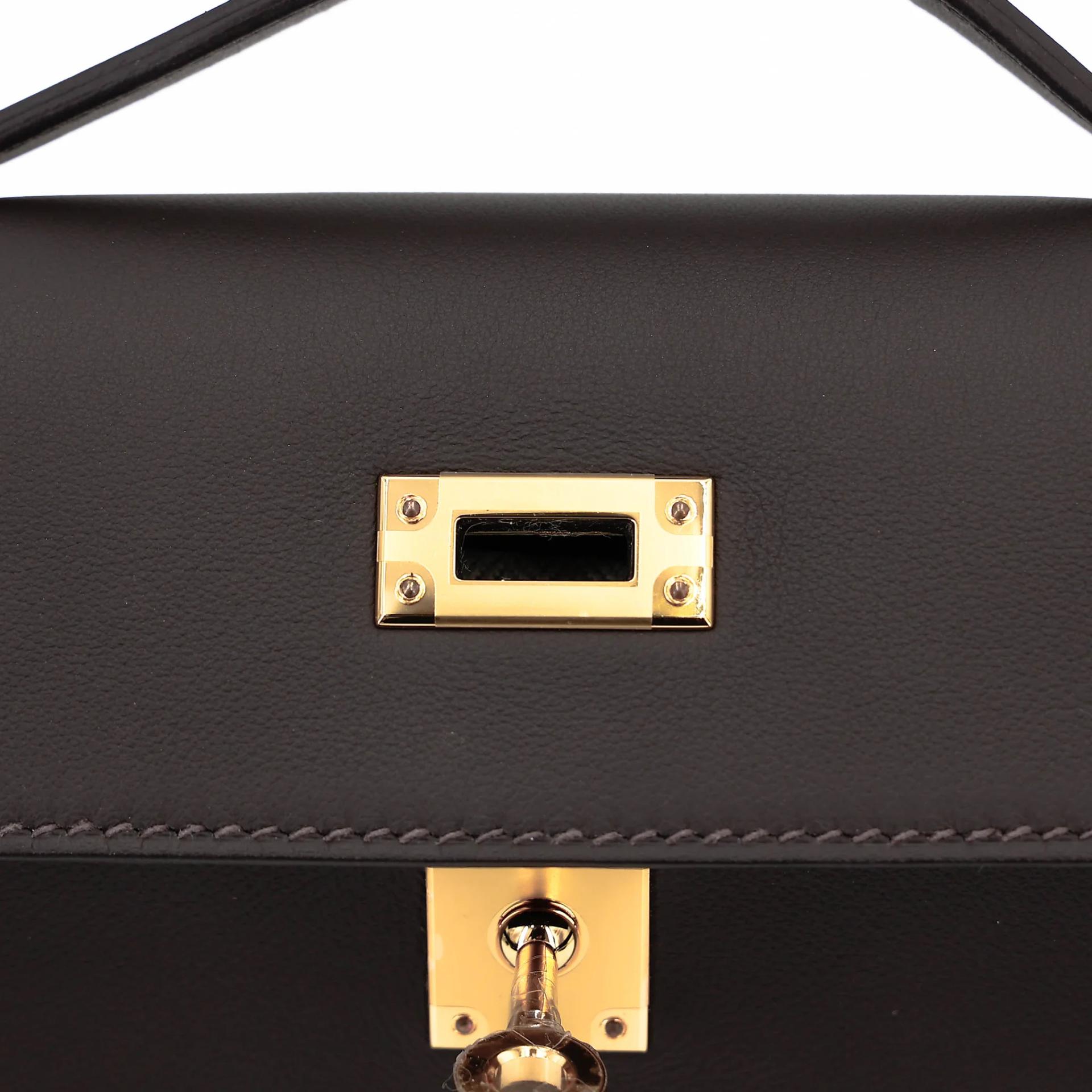 ランク NS 未使用品 HERMÈS エルメス ポシェットケリー ベブラン（T3） スイフト ゴールド金具 K刻印 (2025) - 10