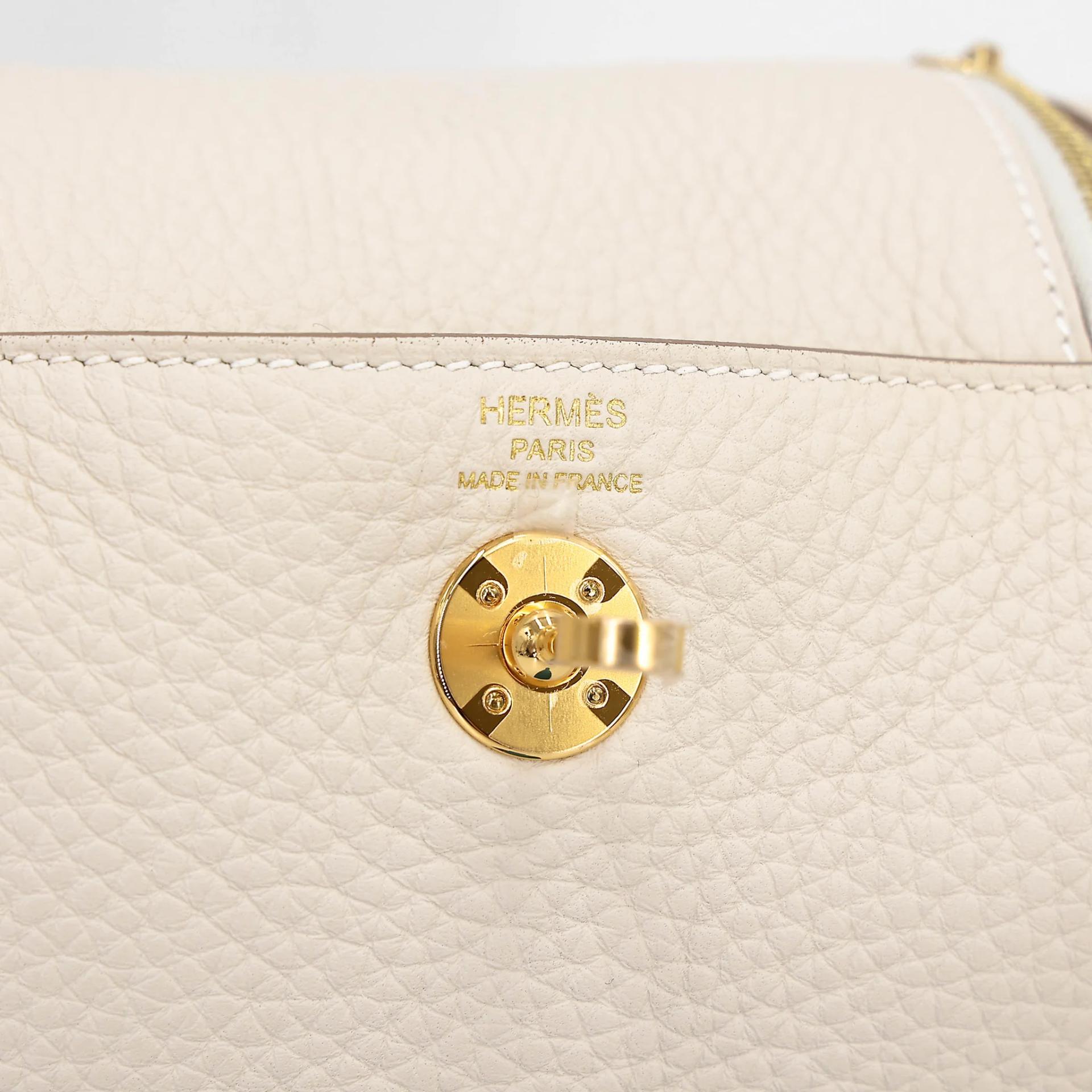 ランク N 新品 HERMÈS エルメス ミニリンディ2 クレ (10) トリヨン ゴールド金具 G刻印 (2026) - 12
