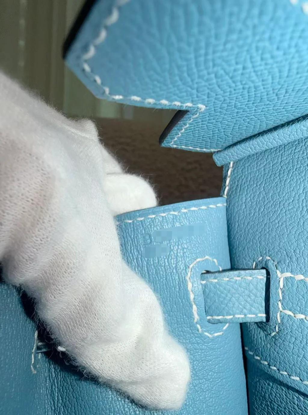 ランク NS 未使用品 HERMÈS エルメス バーキン25 セリエ ニューブルージーン (D2) エプソン ゴールド金具 B刻印 (2023) - 20