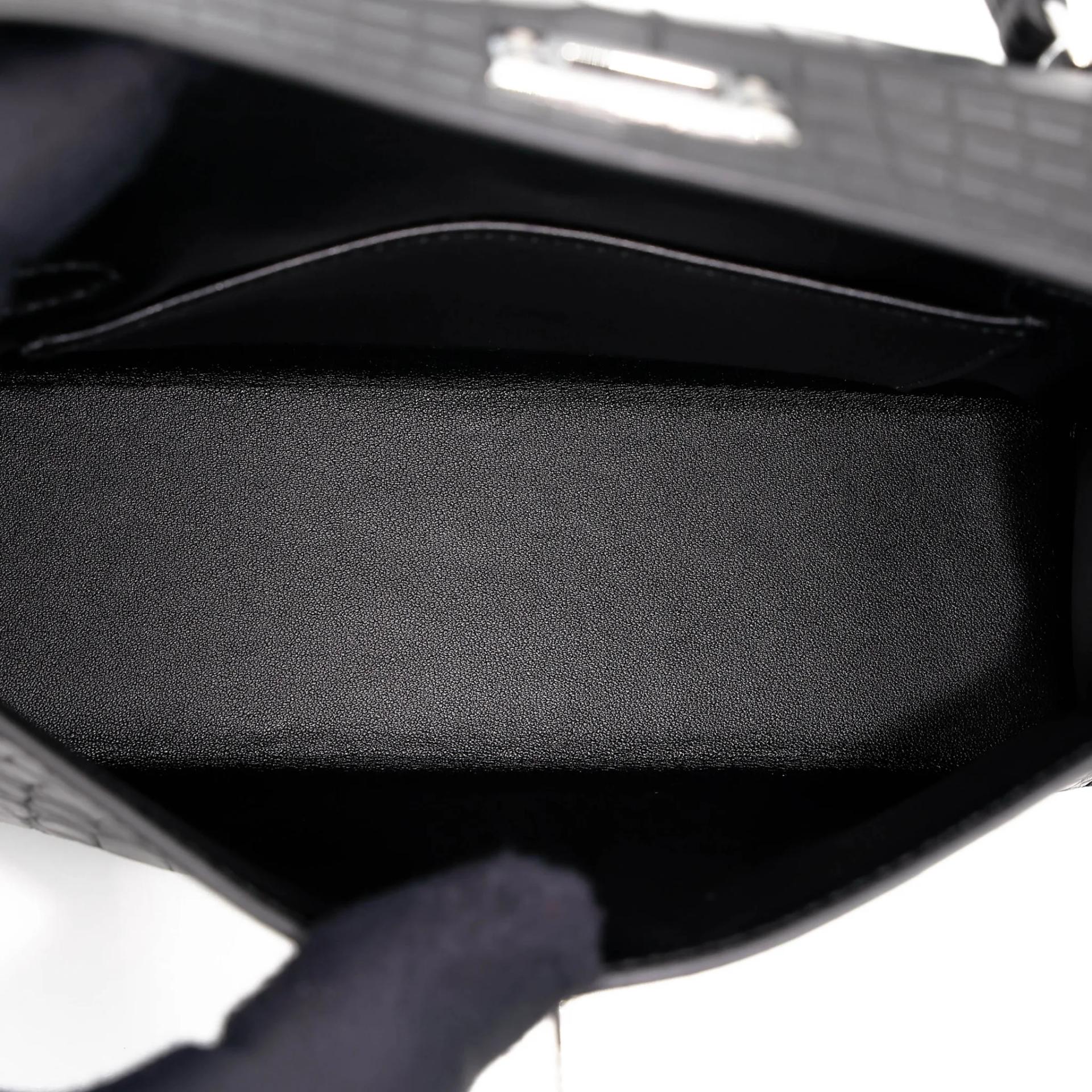 Brand New ( Rank N ) HERMÈS Mini Kelly II HSS Noir (89) Matte Alligator Palladium hardware K (2025) - 17