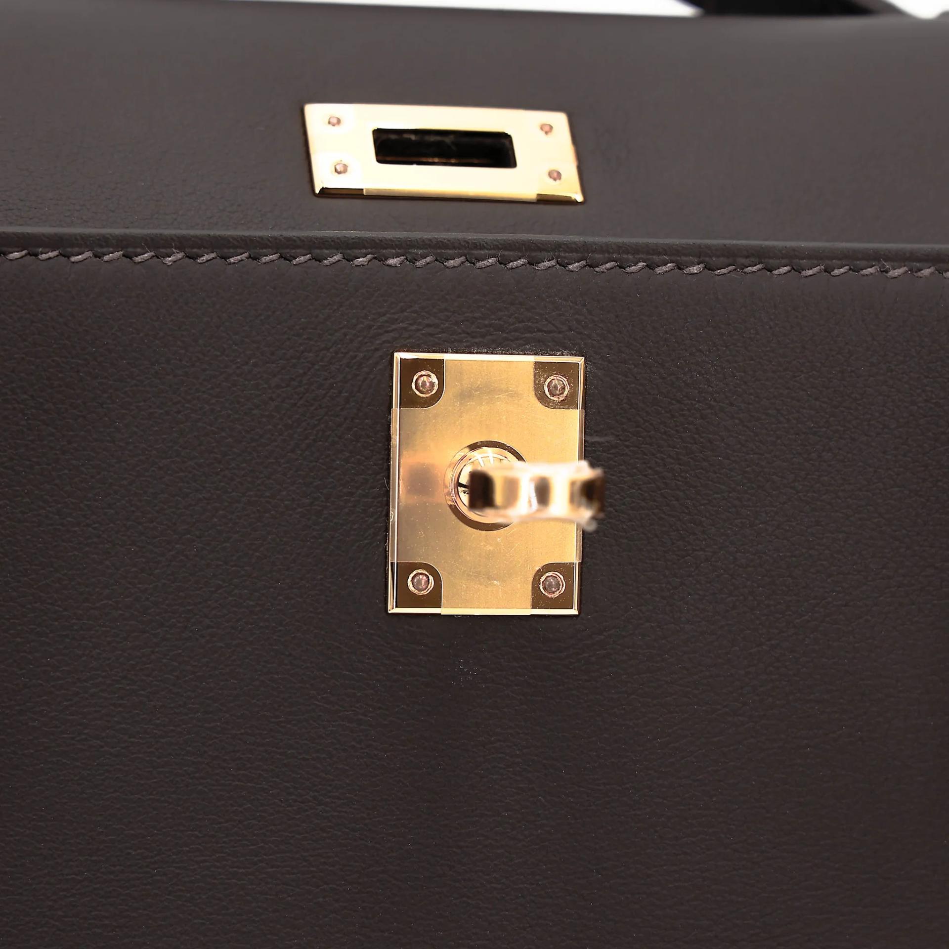 ランク NS 未使用品 HERMÈS エルメス ポシェットケリー ベブラン（T3） スイフト ゴールド金具 K刻印 (2025) - 13