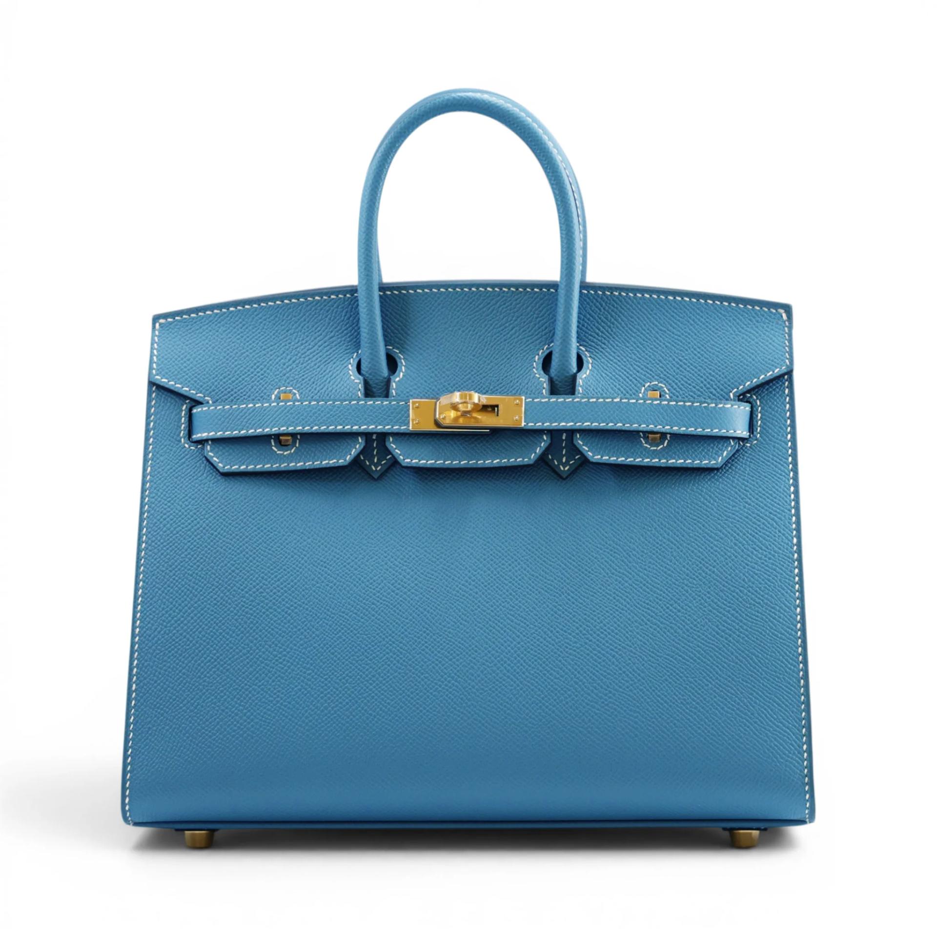 ランク NS 未使用品 HERMÈS エルメス バーキン25 セリエ ニューブルージーン (D2) エプソン ゴールド金具 B刻印 (2023) - 1
