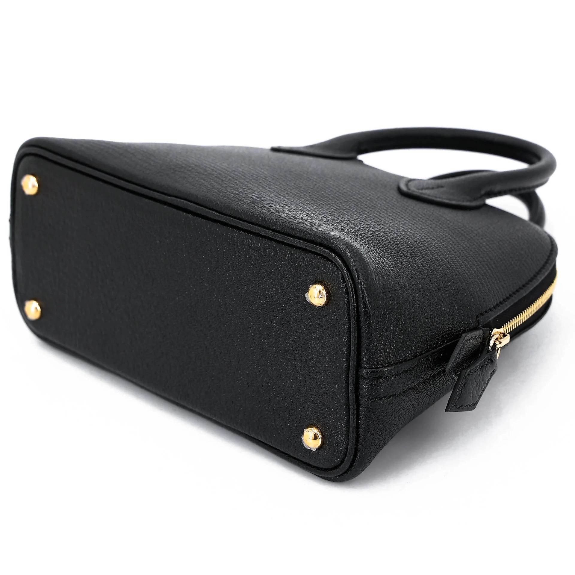 全新 HERMÈS 愛馬仕 Mini Bolide 1923 89 黑色 Noir (Black) Chevre山羊皮 金扣 G刻 2026年 - 6