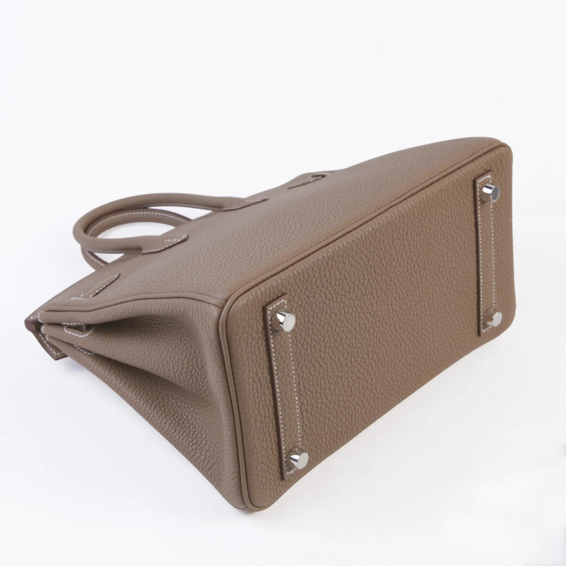Unused ( Rank NS ) HERMÈS Birkin 25 Etoupe (18) Togo Palladium hardware G (2026) - 6