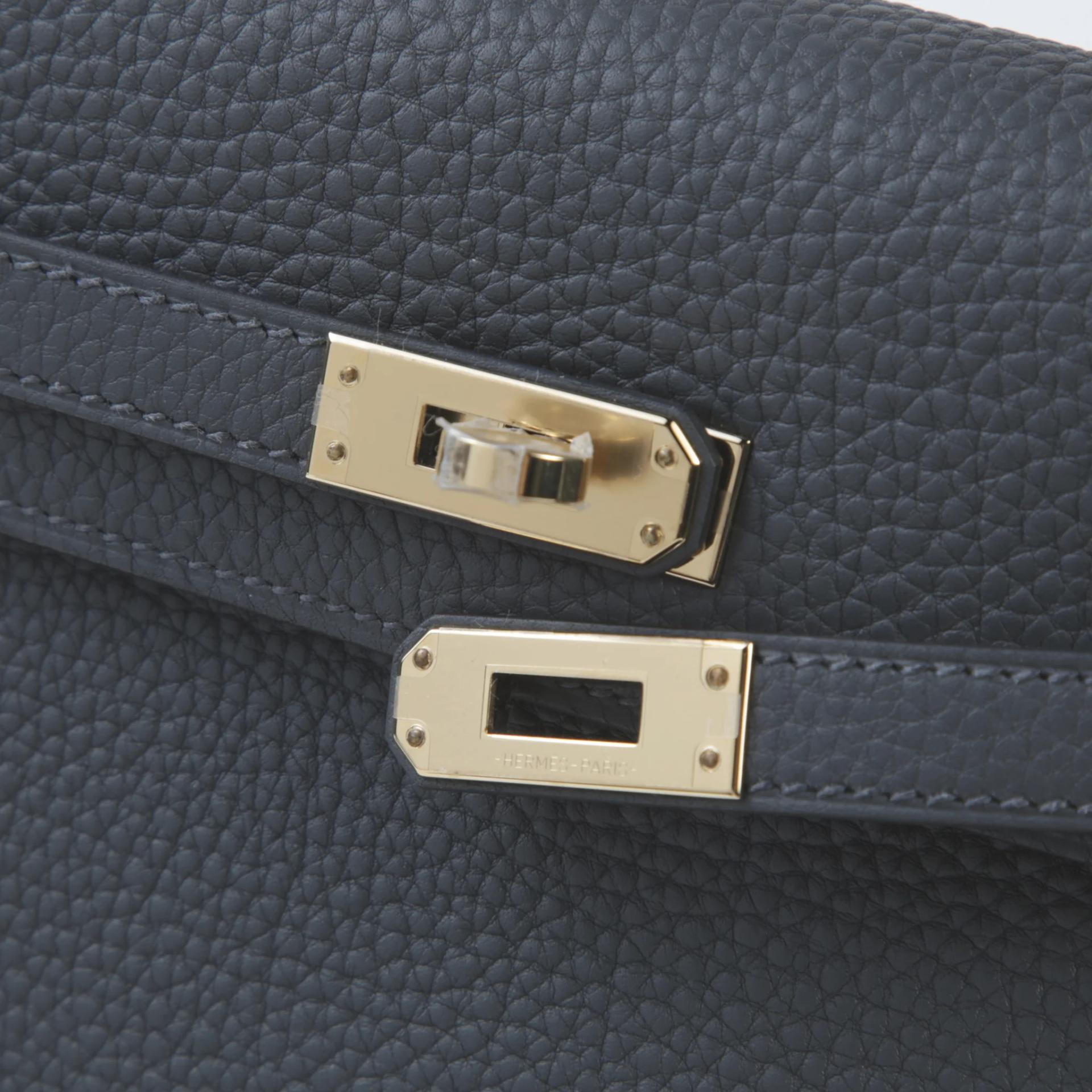 Unused ( Rank NS ) HERMÈS Kelly 25 Gris misty (H0) Togo Permabrass hardware W (2024) - 8