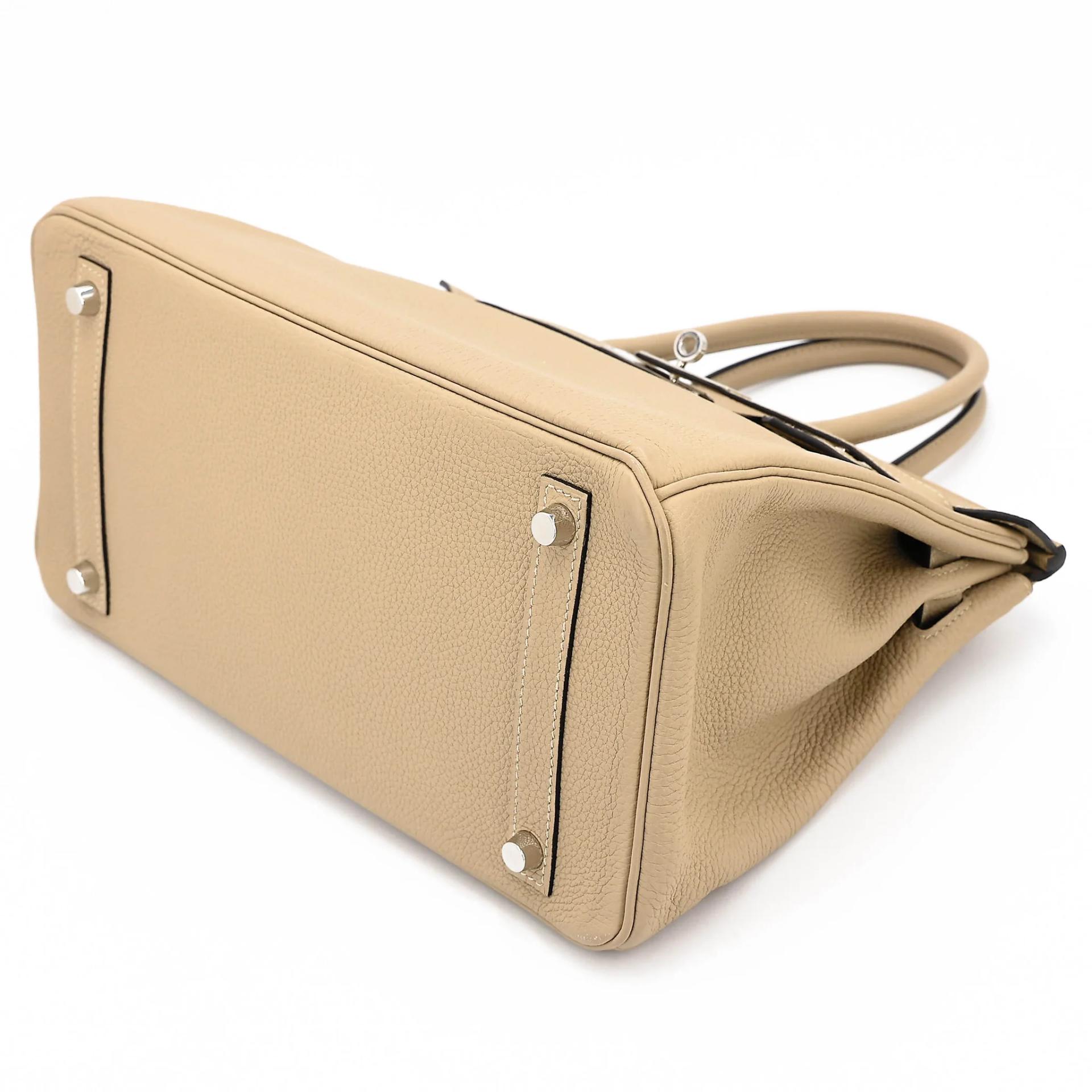 ランク A HERMÈS エルメス バーキン30 トレンチ (S2) トゴ シルバー金具 X刻印 (2016) - 4