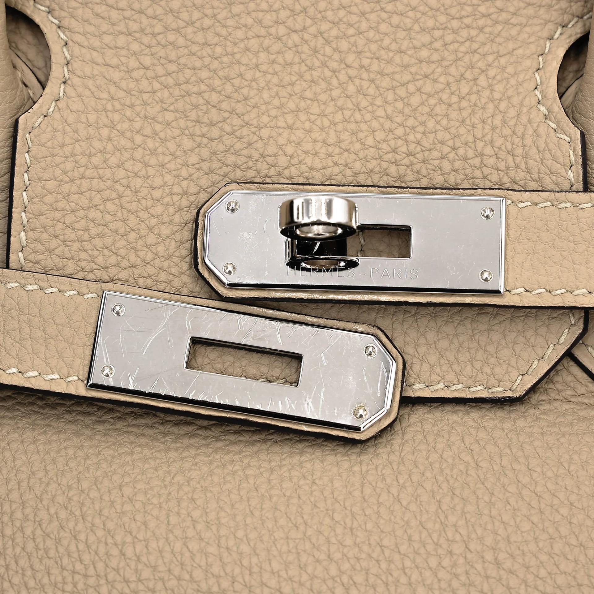 ランク A HERMÈS エルメス バーキン30 トレンチ (S2) トゴ シルバー金具 X刻印 (2016) - 12