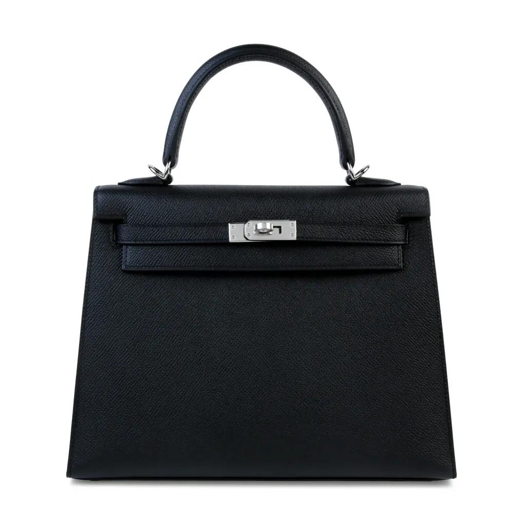 Kelly 25 Sellier Noir (89)