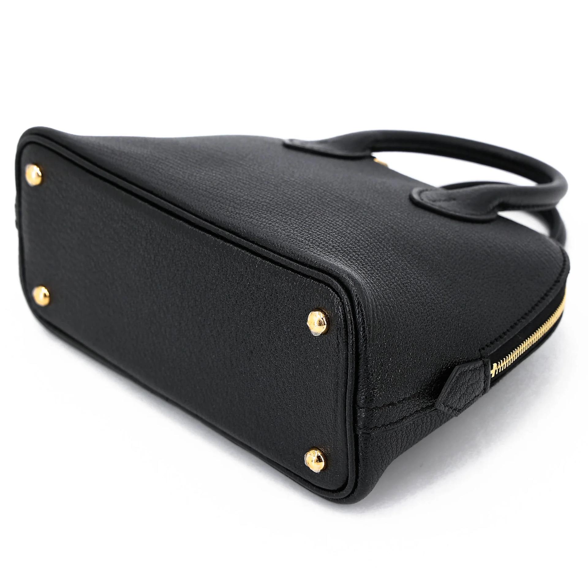 全新 HERMÈS 愛馬仕 Mini Bolide 1923 89 黑色 Noir (Black) Chevre山羊皮 金扣 G刻 2026年 - 4