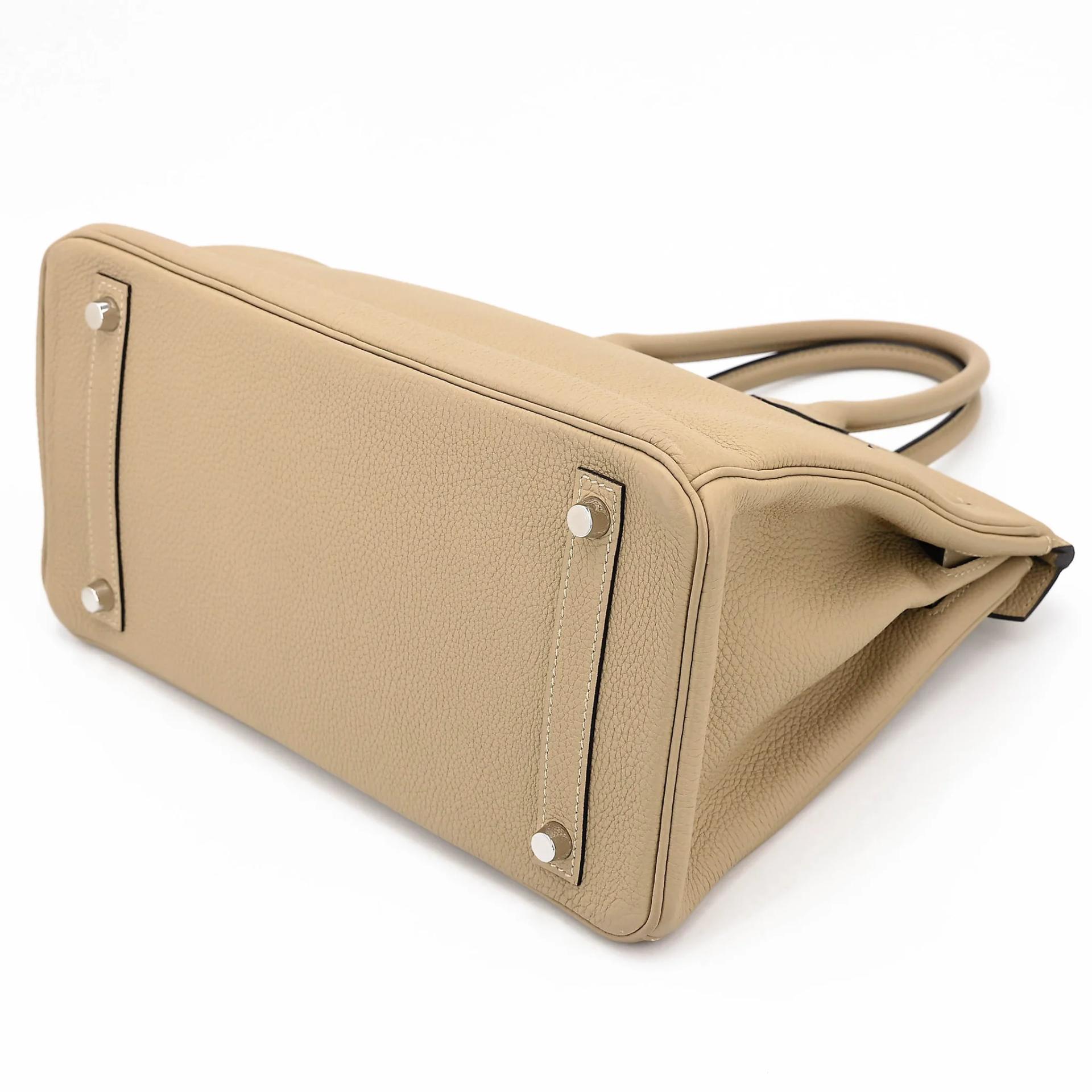 ランク A HERMÈS エルメス バーキン30 トレンチ (S2) トゴ シルバー金具 X刻印 (2016) - 6