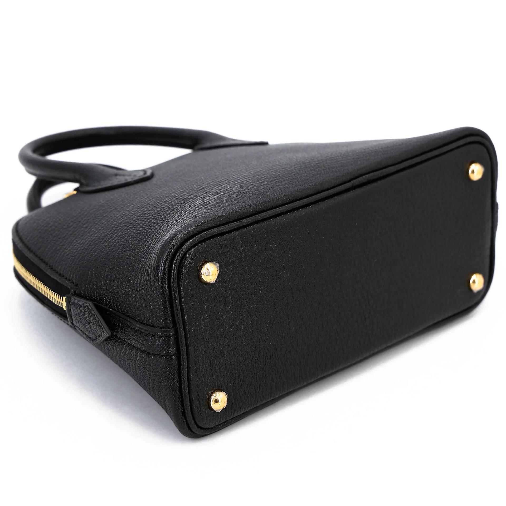 全新 HERMÈS 愛馬仕 Mini Bolide 1923 89 黑色 Noir (Black) Chevre山羊皮 金扣 G刻 2026年 - 7