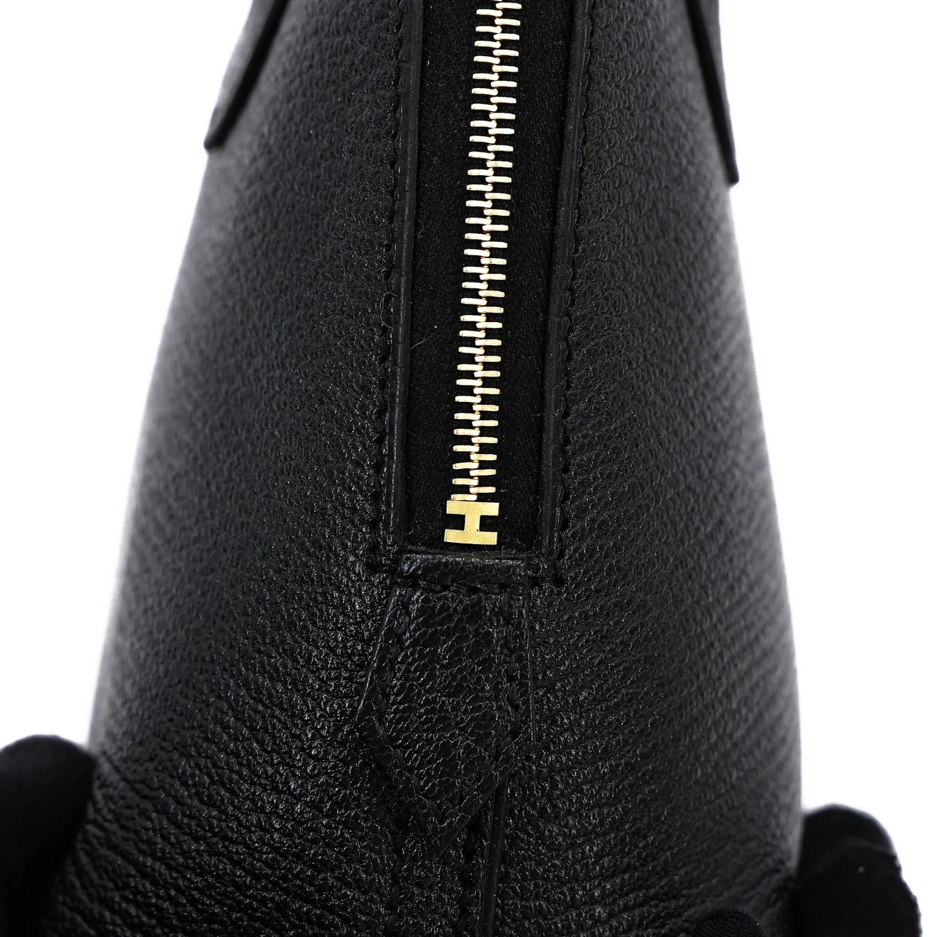 全新 HERMÈS 愛馬仕 Mini Bolide 1923 89 黑色 Noir (Black) Chevre山羊皮 金扣 G刻 2026年 - 9