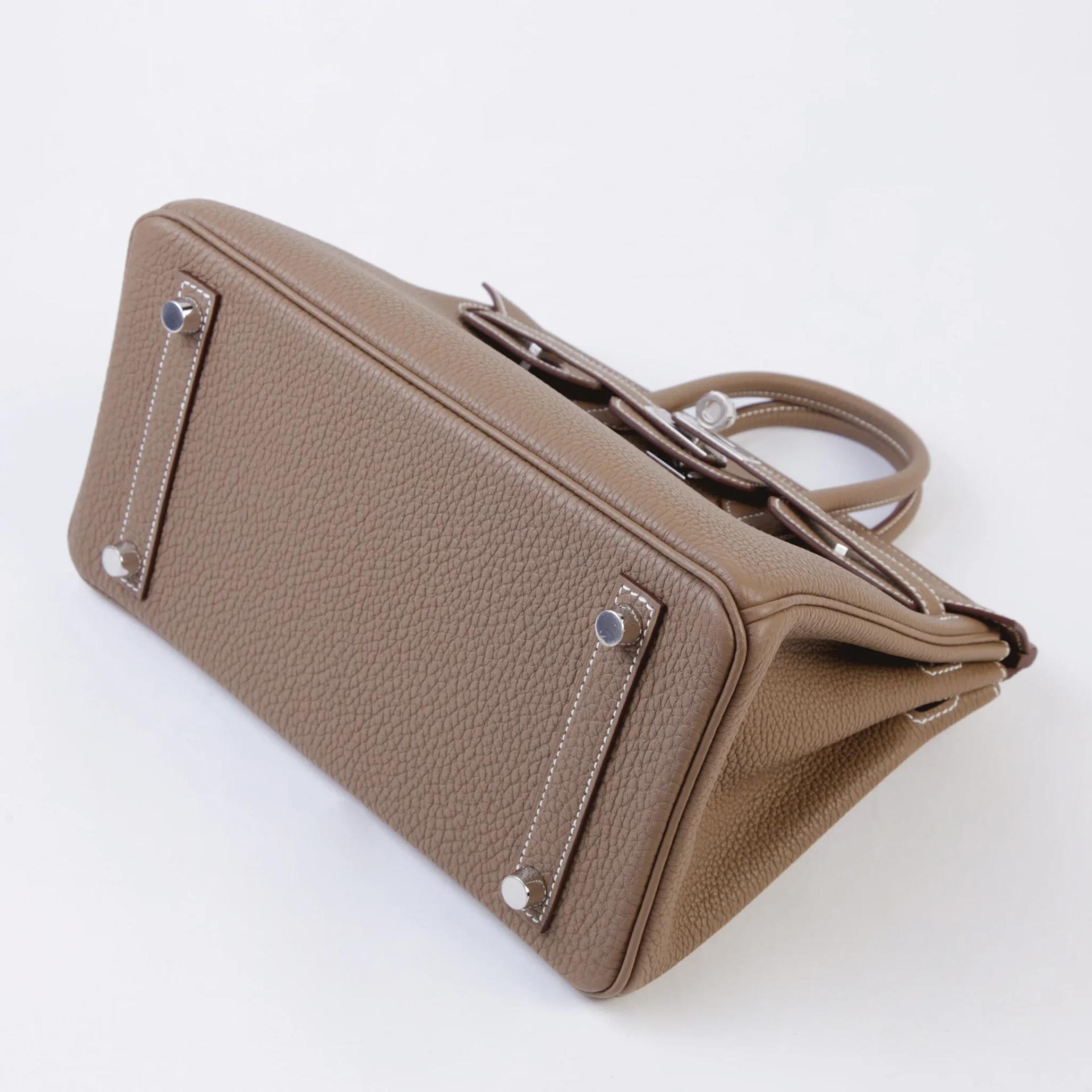 Unused ( Rank NS ) HERMÈS Birkin 25 Etoupe (18) Togo Palladium hardware G (2026) - 5