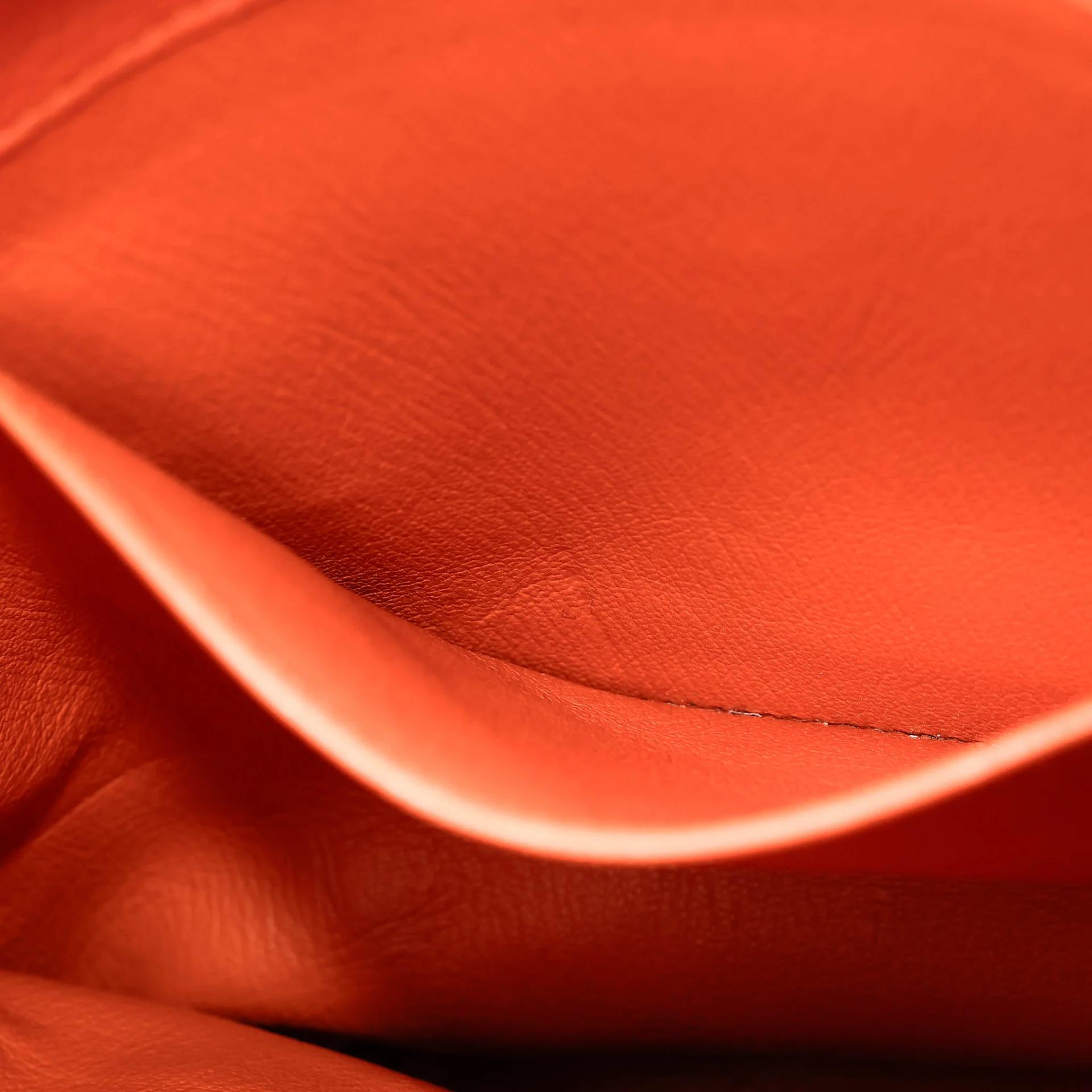 Very Good ( Rank A) HERMÈS So Kelly 22 Orange (93) Togo Palladium hardware Square O (2011) - 30
