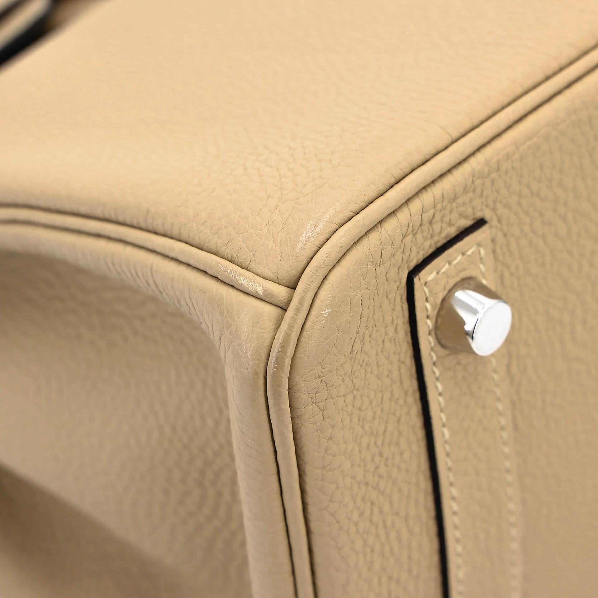 ランク A HERMÈS エルメス バーキン30 トレンチ (S2) トゴ シルバー金具 X刻印 (2016) - 9