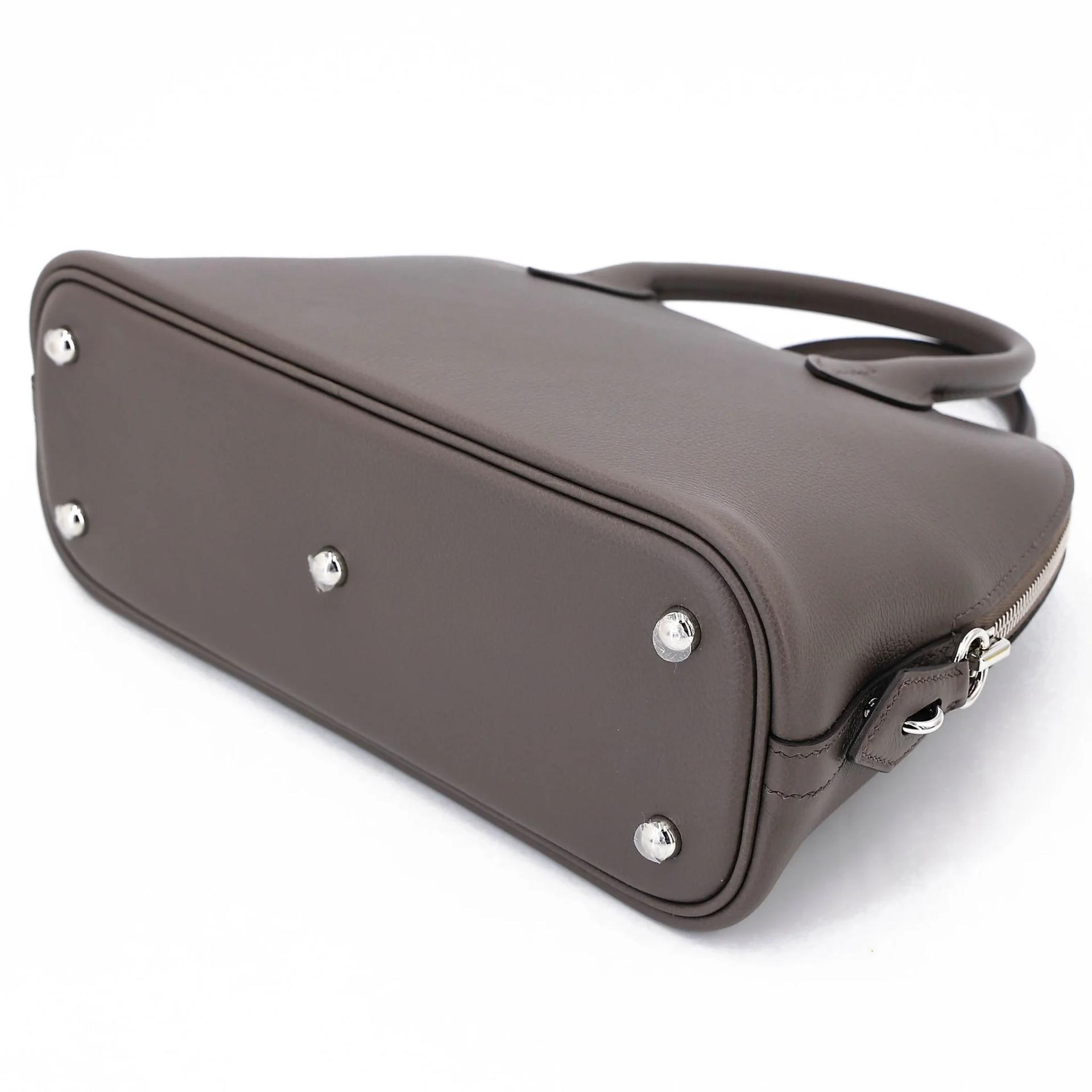 Brand New ( Rank N ) HERMÈS Bolide 25 Etain (8F) Evercolor Palladium hardware G (2026) - 6