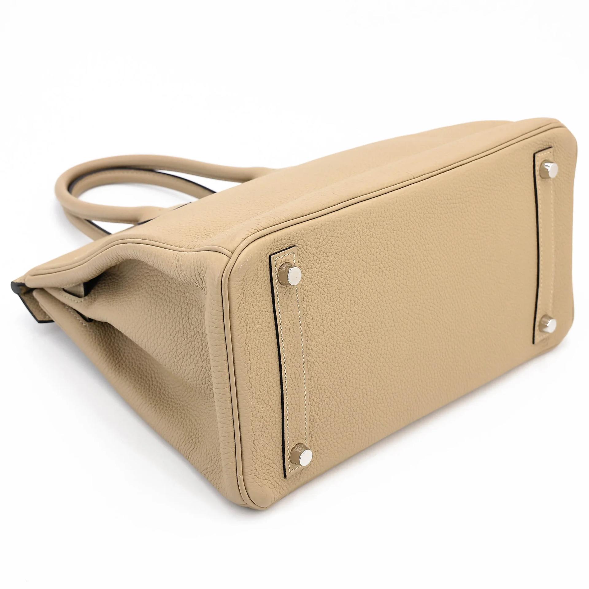 ランク A HERMÈS エルメス バーキン30 トレンチ (S2) トゴ シルバー金具 X刻印 (2016) - 7