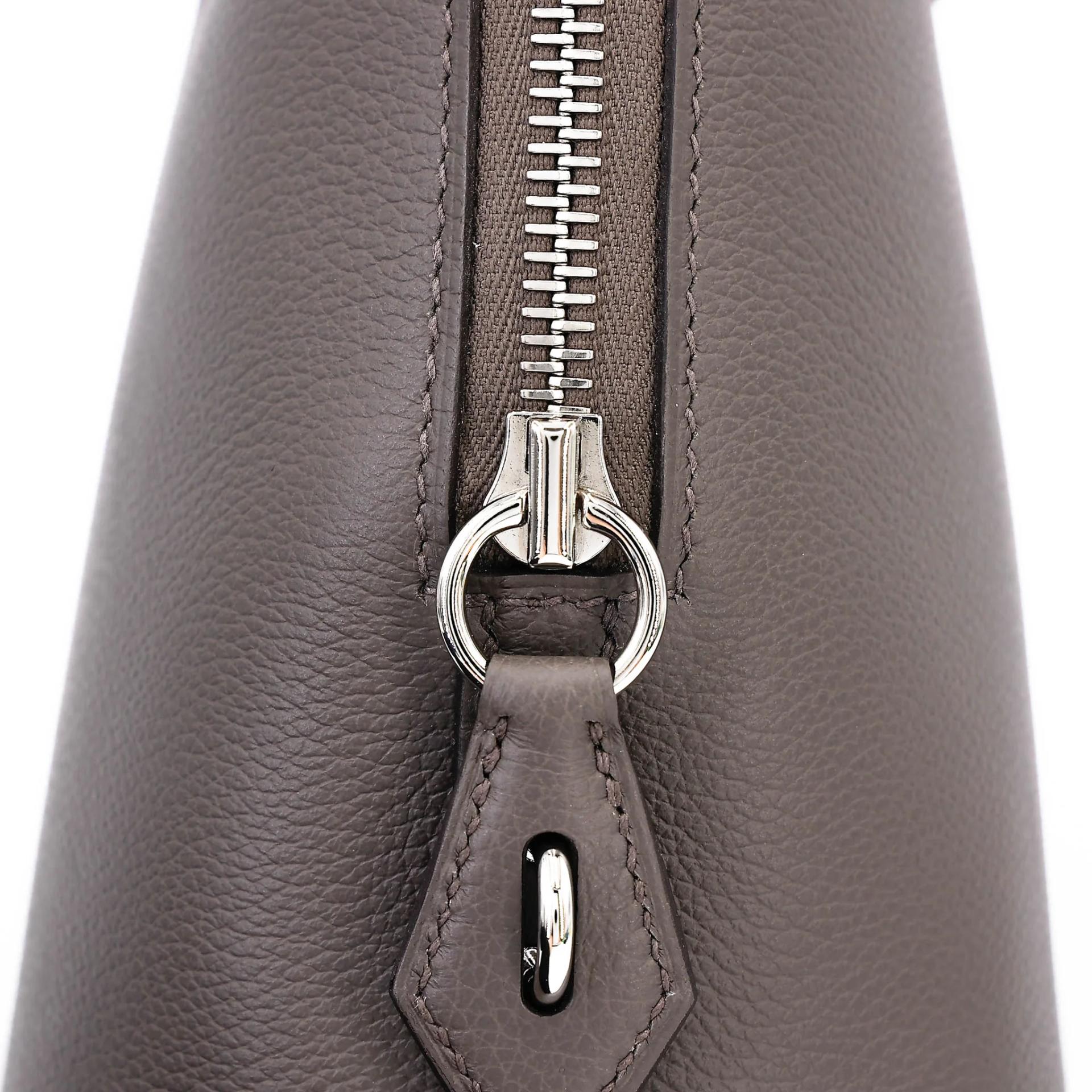 Brand New ( Rank N ) HERMÈS Bolide 25 Etain (8F) Evercolor Palladium hardware G (2026) - 8