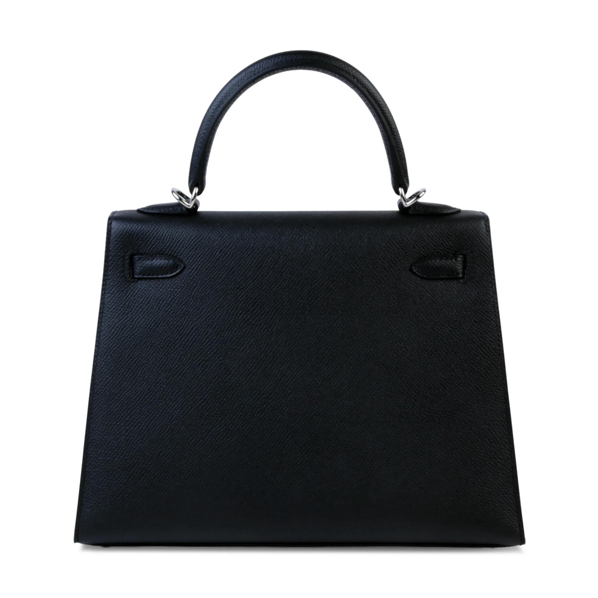 Brand New ( Rank N ) HERMÈS Kelly 25 Sellier Noir (89) Epsom Palladium hardware G (2026) - 2