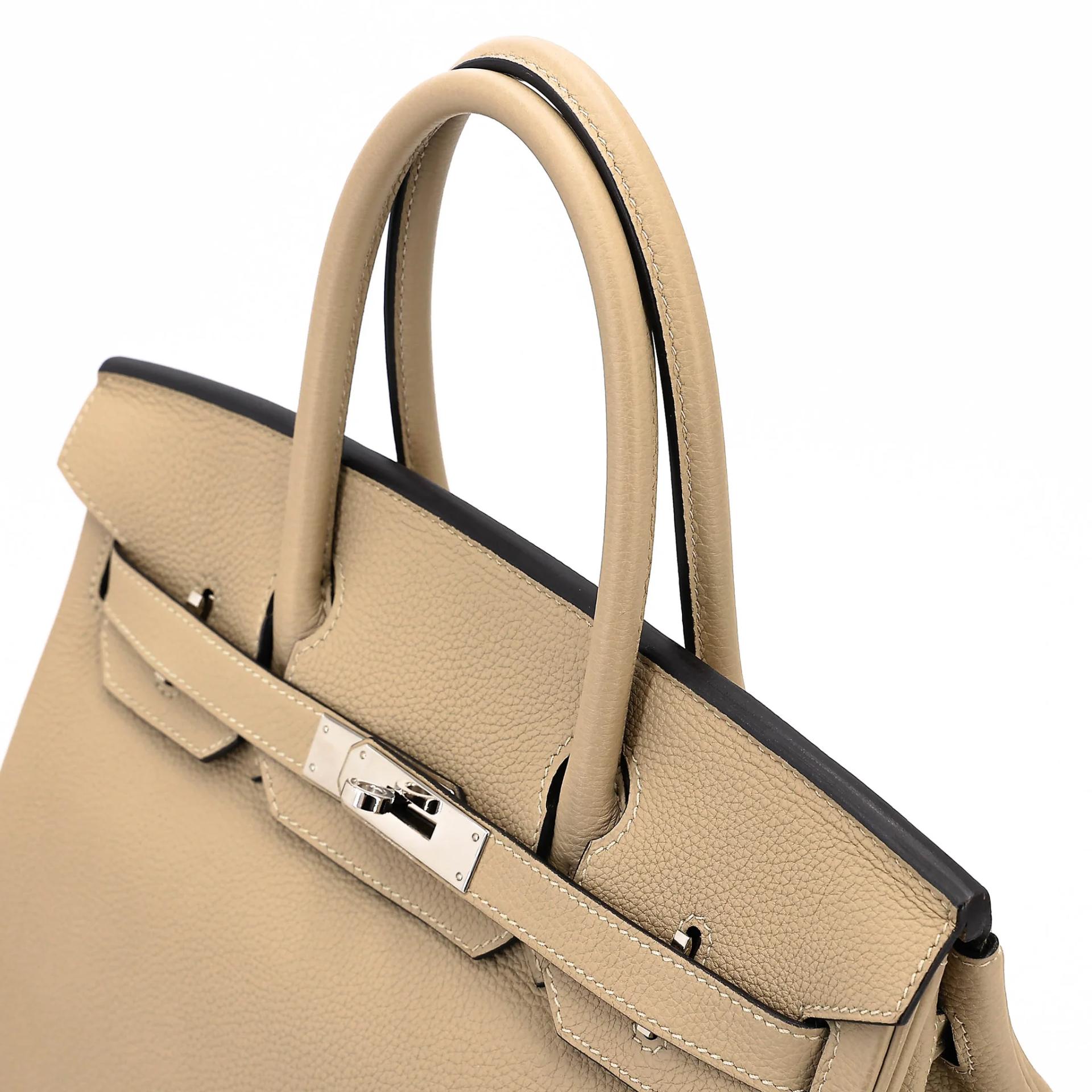 ランク A HERMÈS エルメス バーキン30 トレンチ (S2) トゴ シルバー金具 X刻印 (2016) - 3