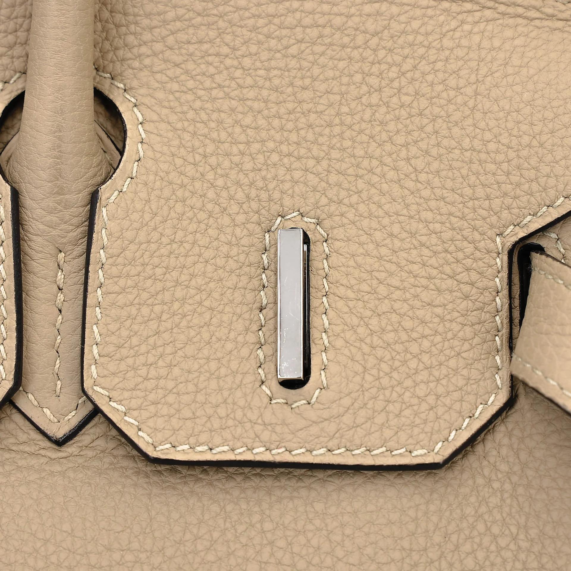 ランク A HERMÈS エルメス バーキン30 トレンチ (S2) トゴ シルバー金具 X刻印 (2016) - 13