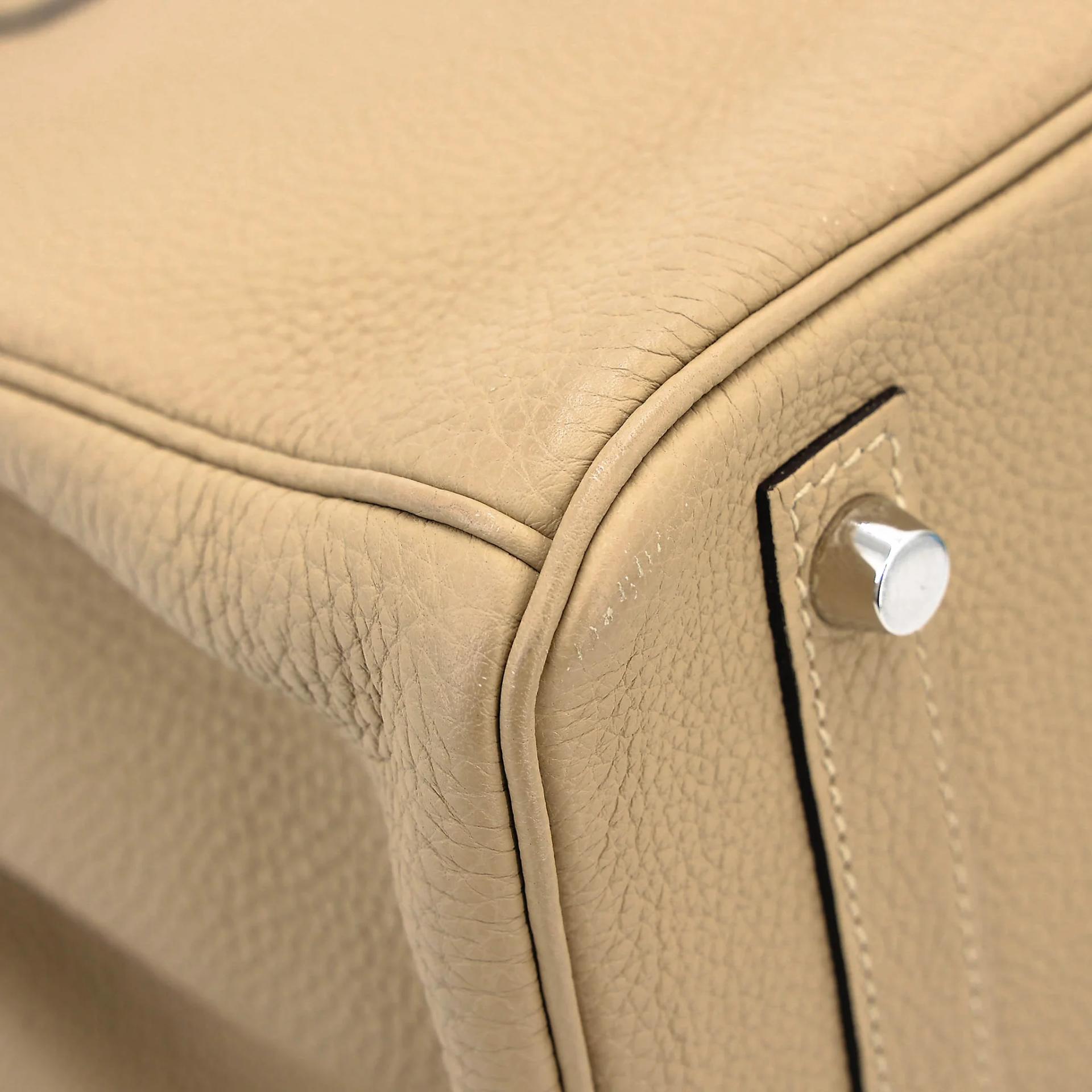 ランク A HERMÈS エルメス バーキン30 トレンチ (S2) トゴ シルバー金具 X刻印 (2016) - 11