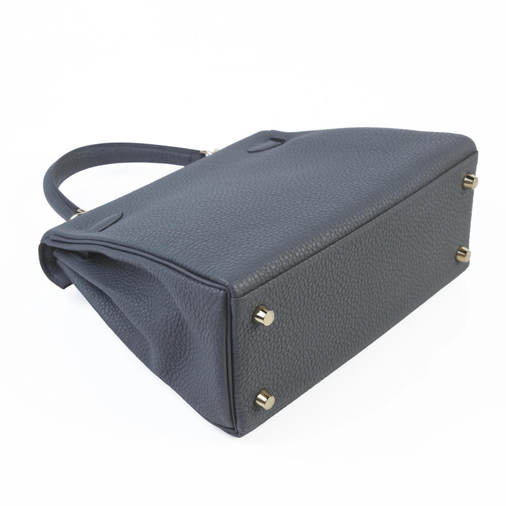Unused ( Rank NS ) HERMÈS Kelly 25 Gris misty (H0) Togo Permabrass hardware W (2024) - 6