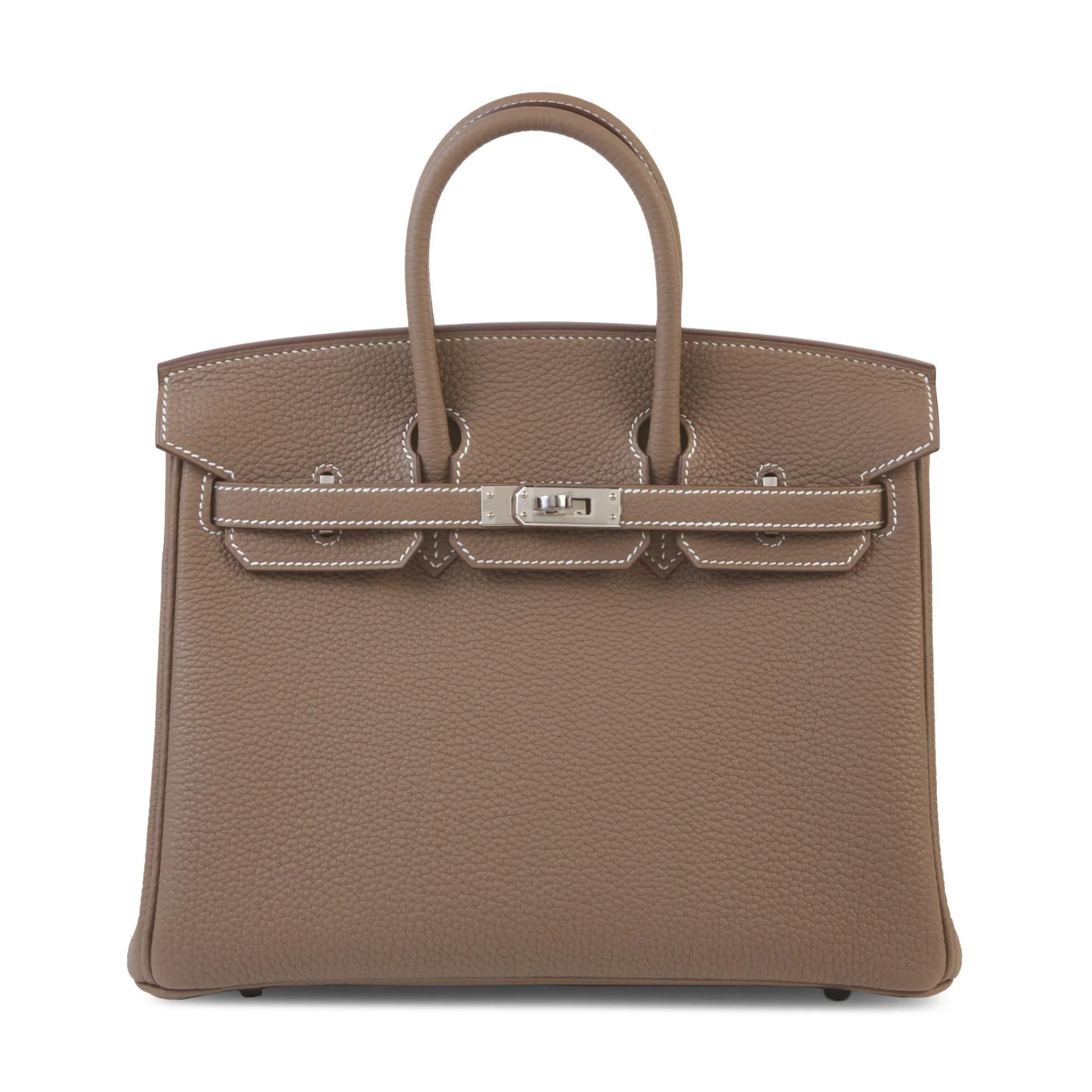 Unused ( Rank NS ) HERMÈS Birkin 25 Etoupe (18) Togo Palladium hardware G (2026) - 1
