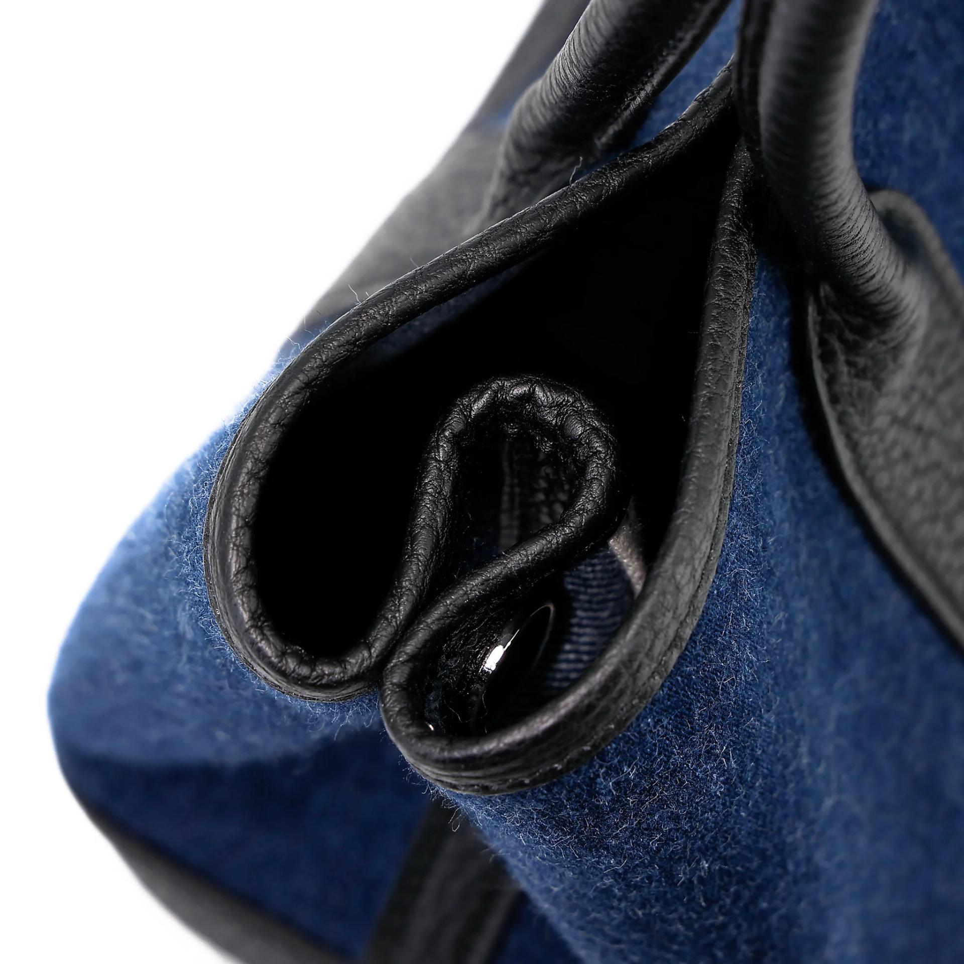 全新 HERMÈS 愛馬仕 Neo Garden Party 23 花園 Denim 牛仔藍 89 黑色 Noir (Black) Negonda皮 Denim 牛仔布 銀扣 K刻 2025年 - 15