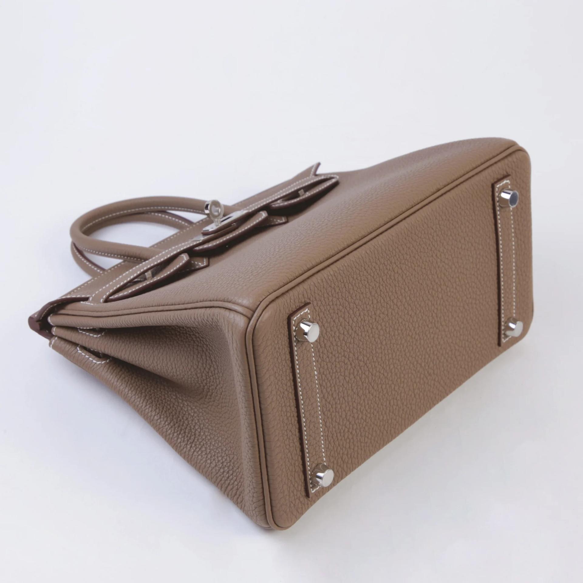 Unused ( Rank NS ) HERMÈS Birkin 25 Etoupe (18) Togo Palladium hardware G (2026) - 4
