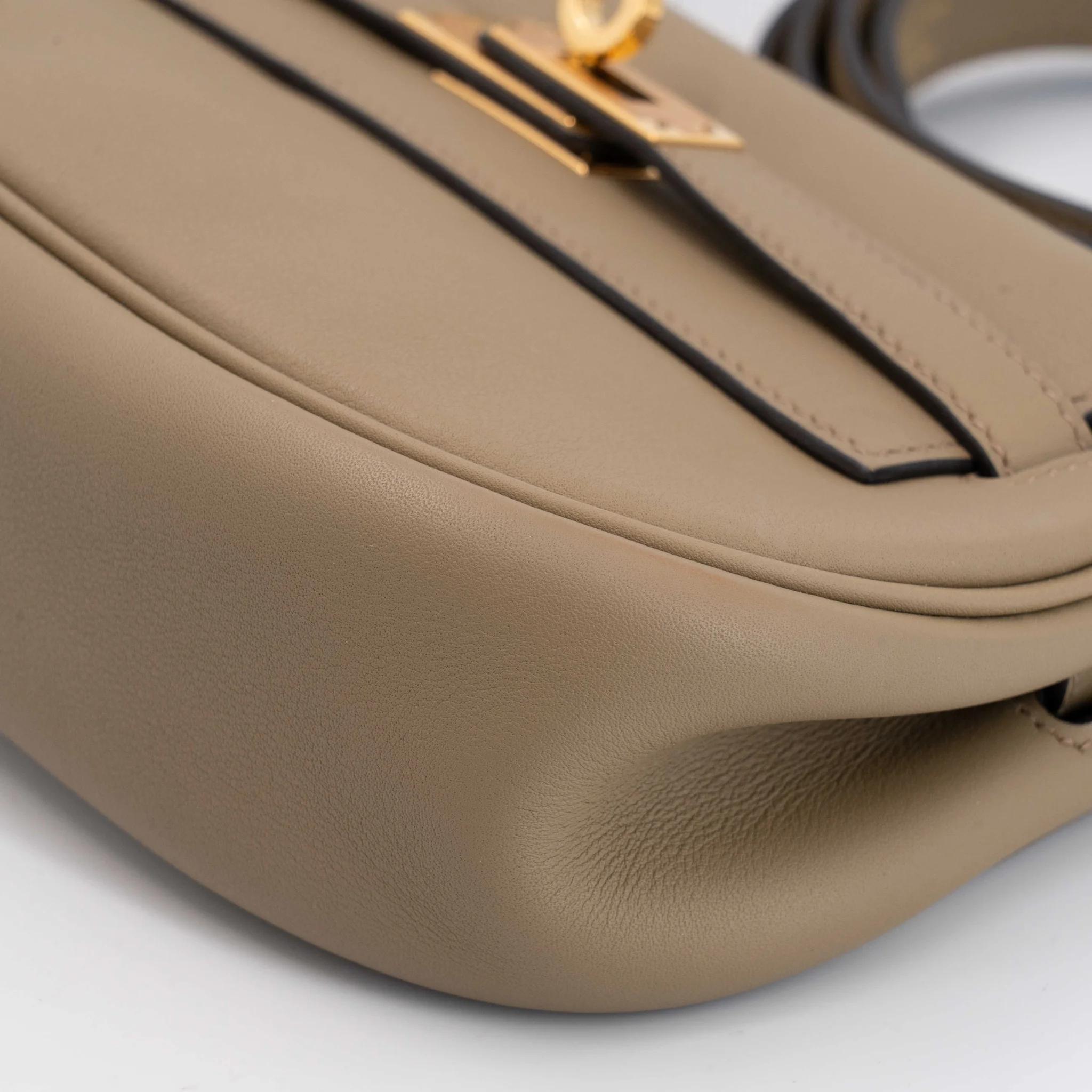 SA超美品 HERMÈS 爱马仕 Kelly Moove 8Q 马尔法米色 Beige Marfa Swift牛皮 金扣 W刻 2024年 - 10