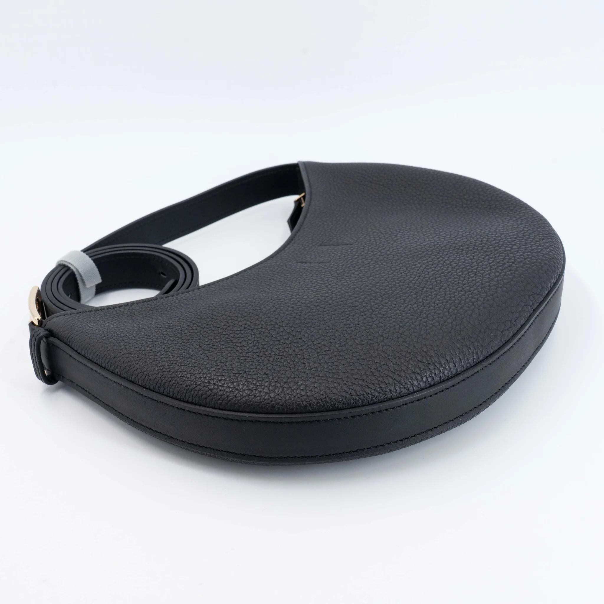 SA超美品 HERMÈS 爱马仕 Arcon 单肩包 89 黑色 Noir (Black) Togo小牛皮 香槟金扣 W刻 2024年 - 10