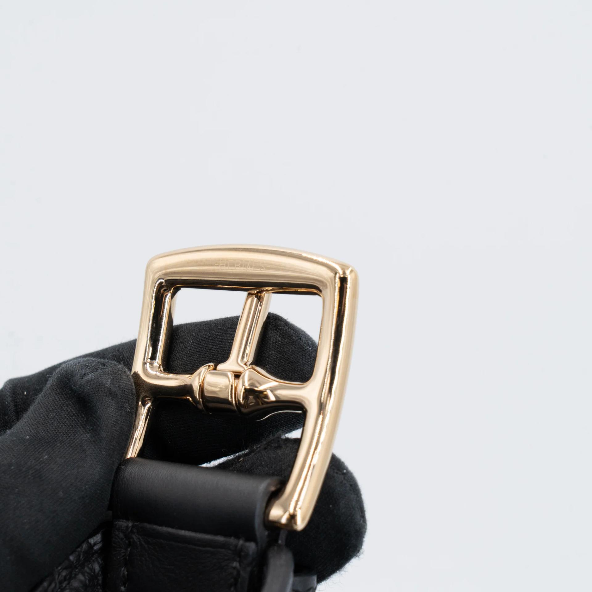 Excellent ( Rank SA ) HERMÈS Arcon Shoulder bag Noir (89) Togo Permabrass hardware W (2024) - 20