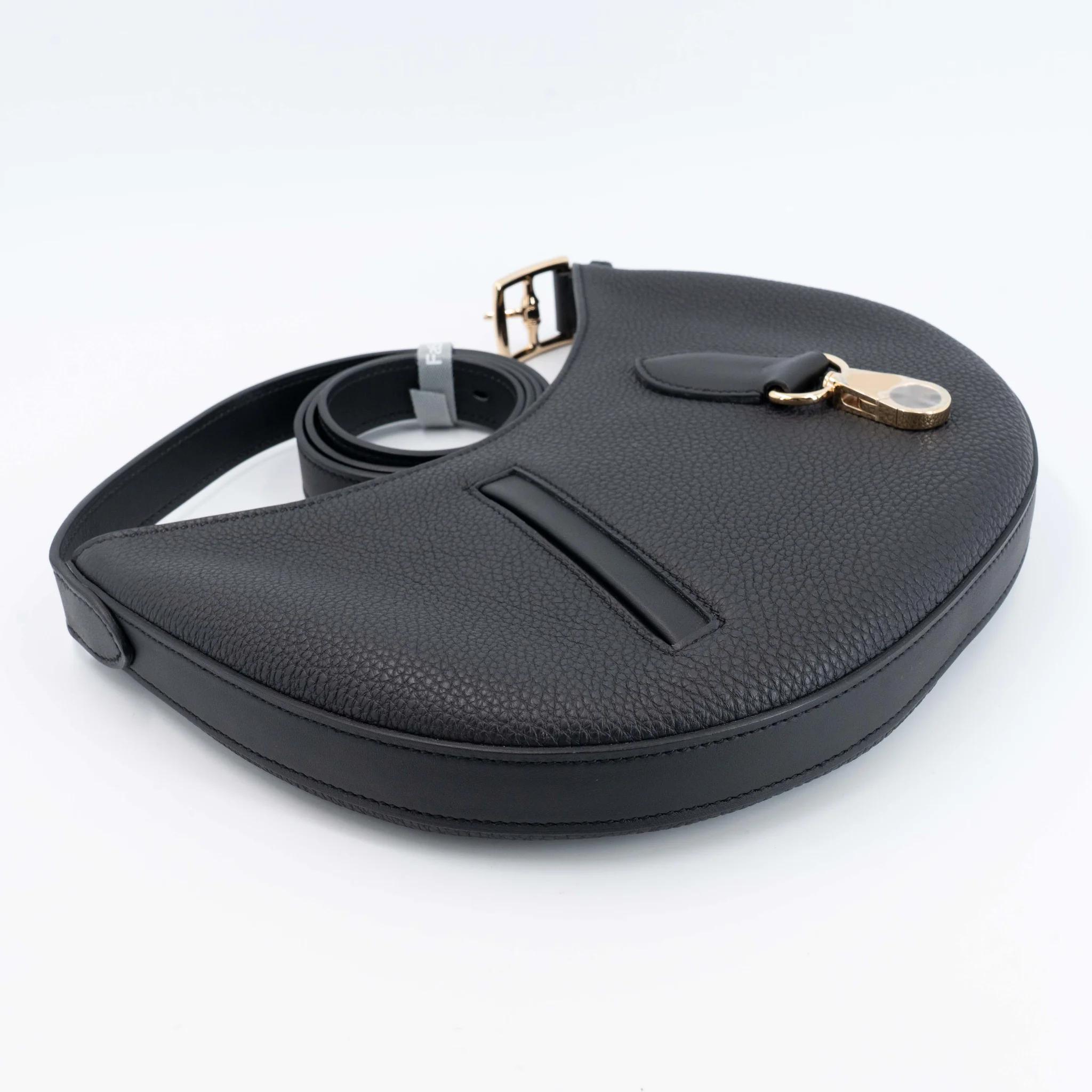 SA超美品 HERMÈS 爱马仕 Arcon 单肩包 89 黑色 Noir (Black) Togo小牛皮 香槟金扣 W刻 2024年 - 7