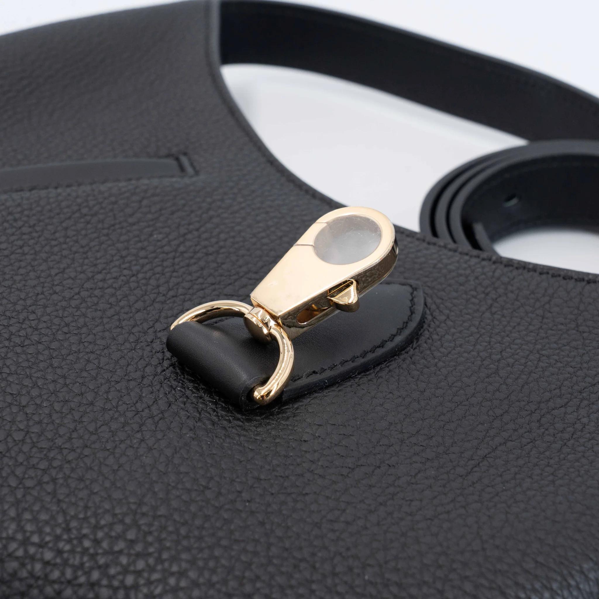 SA超美品 HERMÈS 爱马仕 Arcon 单肩包 89 黑色 Noir (Black) Togo小牛皮 香槟金扣 W刻 2024年 - 12