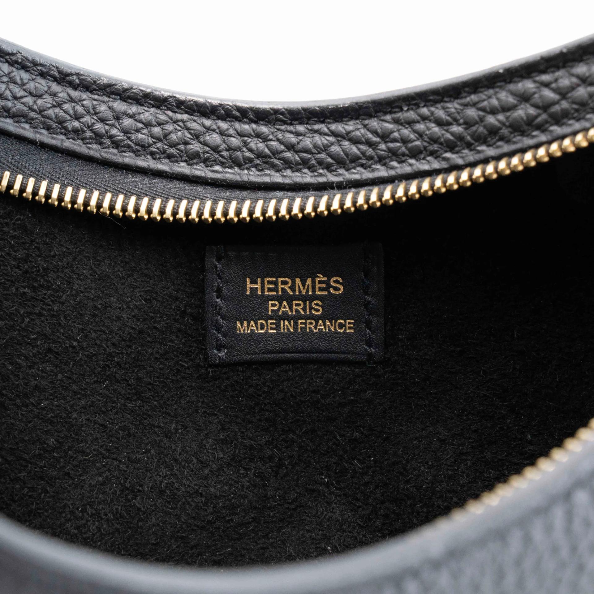 Excellent ( Rank SA ) HERMÈS Arcon Shoulder bag Noir (89) Togo Permabrass hardware W (2024) - 15