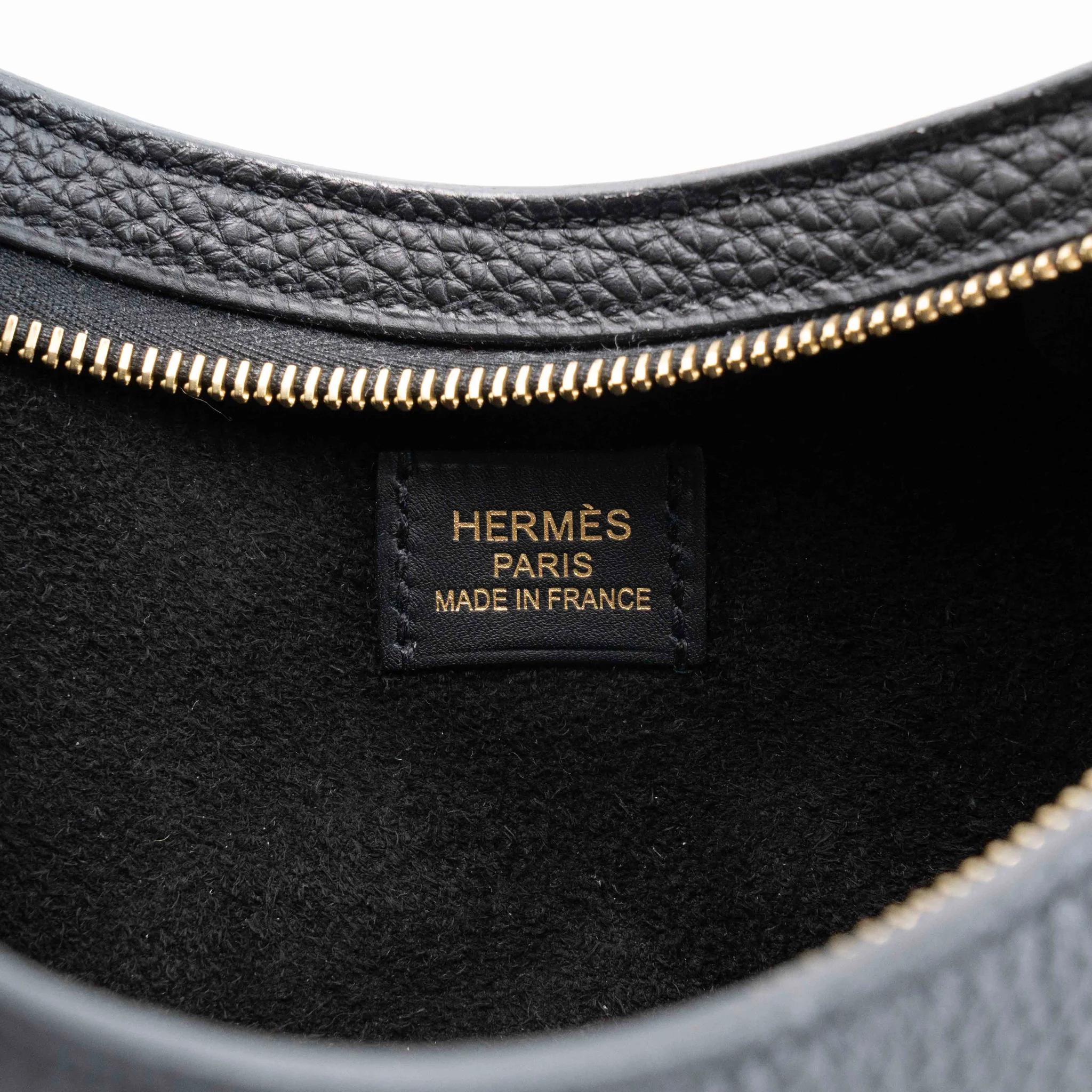 SA超美品 HERMÈS 爱马仕 Arcon 单肩包 89 黑色 Noir (Black) Togo小牛皮 香槟金扣 W刻 2024年 - 15