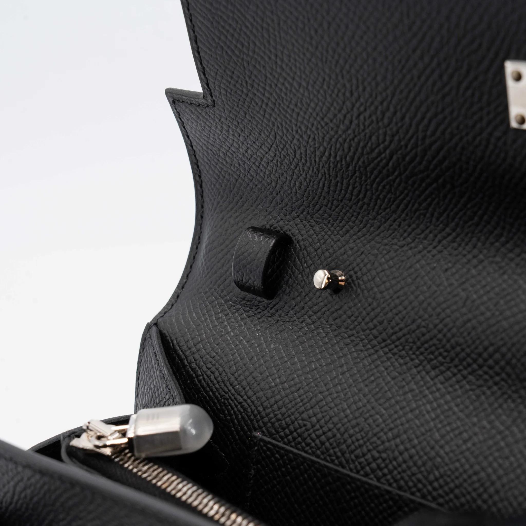 未使用保存品 HERMÈS 爱马仕 Kelly To Go 钱包 89 黑色 Noir (Black) Epsom皮 银扣 Y刻 2020年 - 19