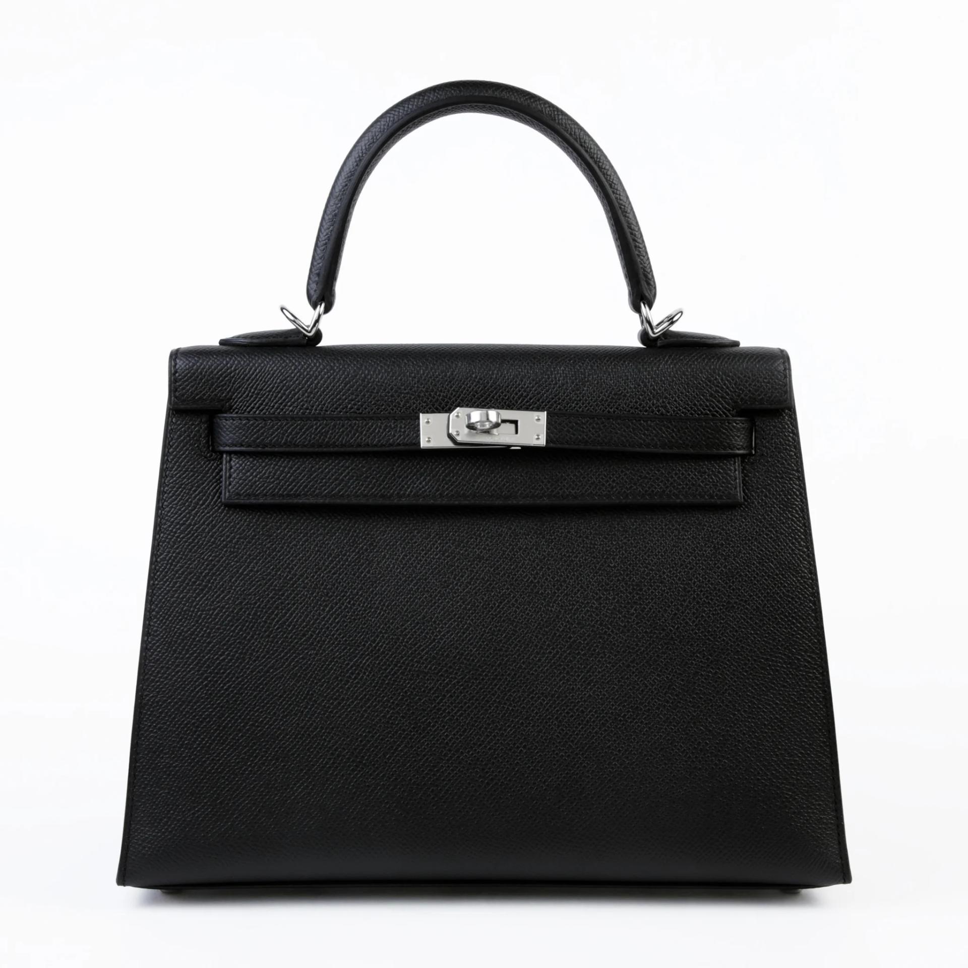 ランク N 新品 HERMÈS エルメス ケリー25 セリエ ブラック (89) エプソン シルバー金具 G刻印 (2026) - 1
