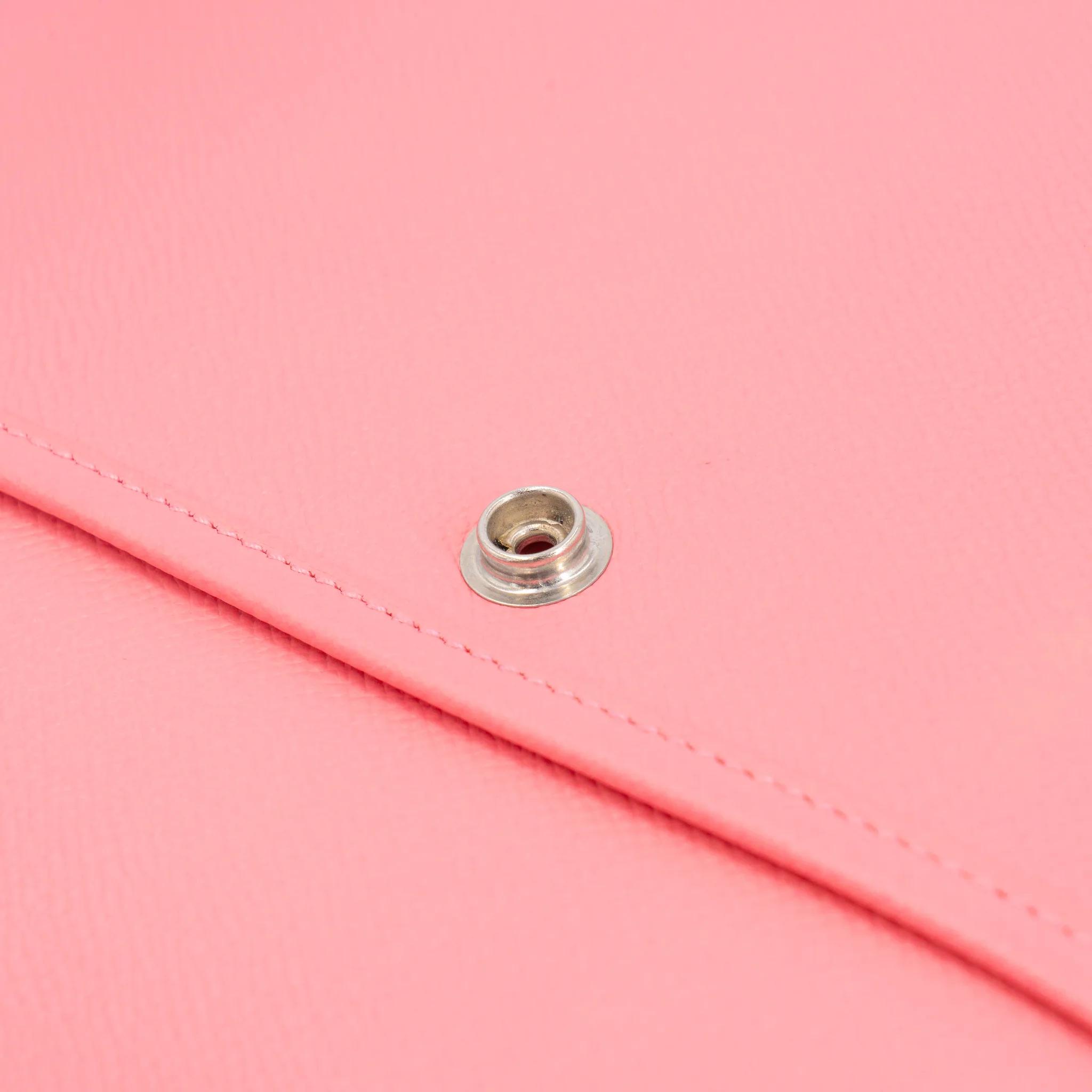 A美品 HERMÈS 爱马仕 Evelyne 29 1Q 彩纸粉 Rose Confetti Epsom牛皮 银扣 T刻 2015年 - 19