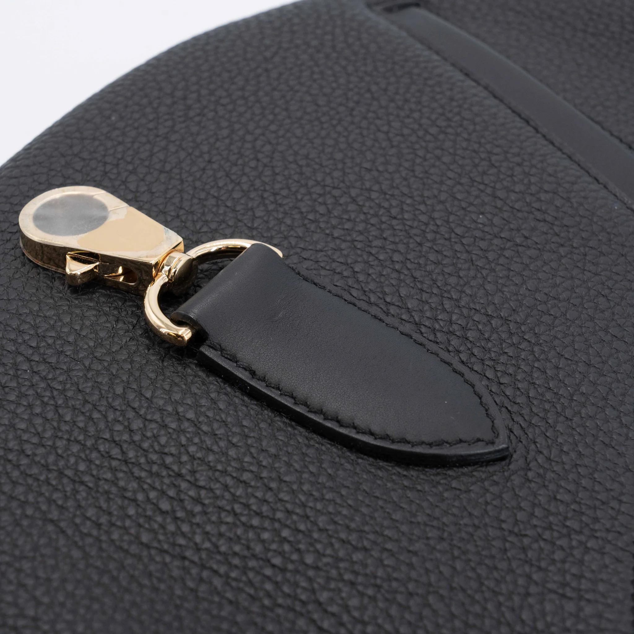 SA超美品 HERMÈS 爱马仕 Arcon 单肩包 89 黑色 Noir (Black) Togo小牛皮 香槟金扣 W刻 2024年 - 13