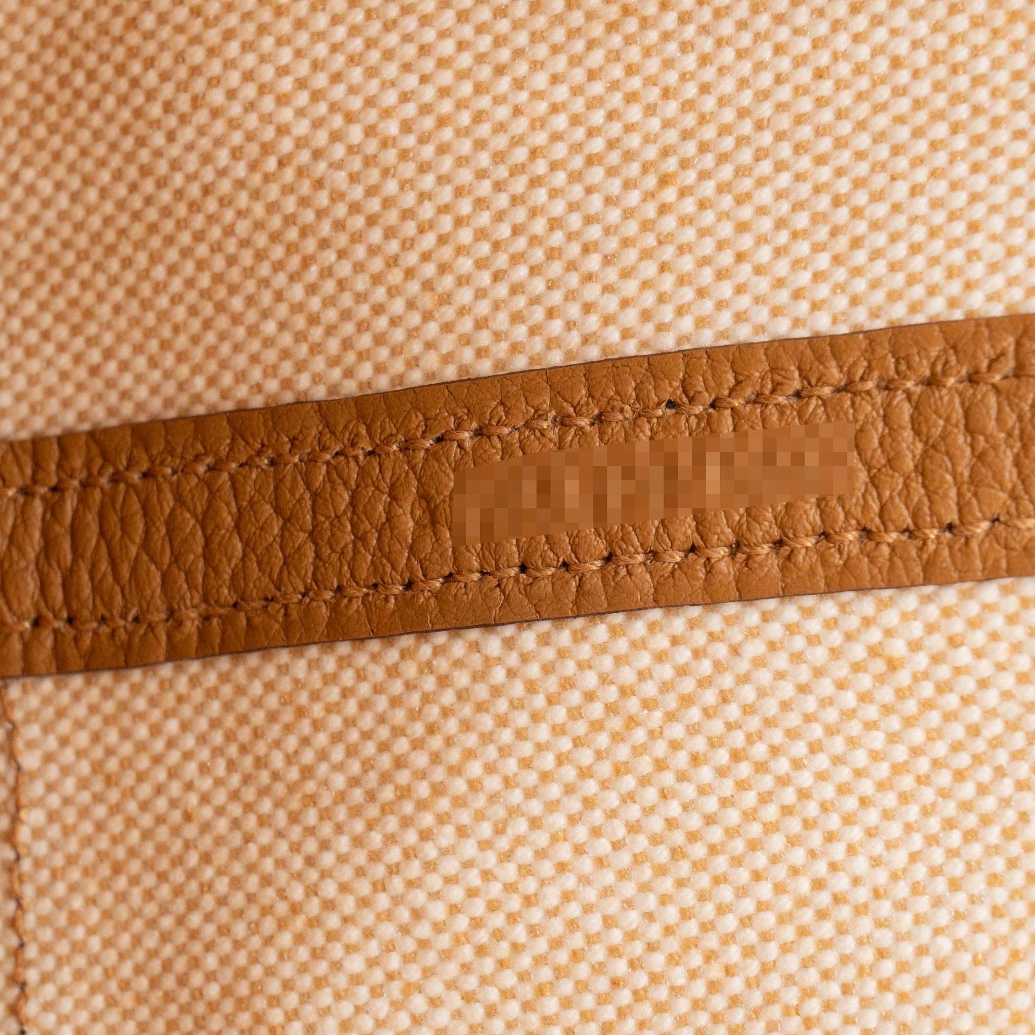 全新 HERMÈS 爱马仕 Neo Garden Party 23 花园 2S 芝麻色 Sesame Negonda皮 Toile H Viking帆布 银扣 G刻 2026年 - 15