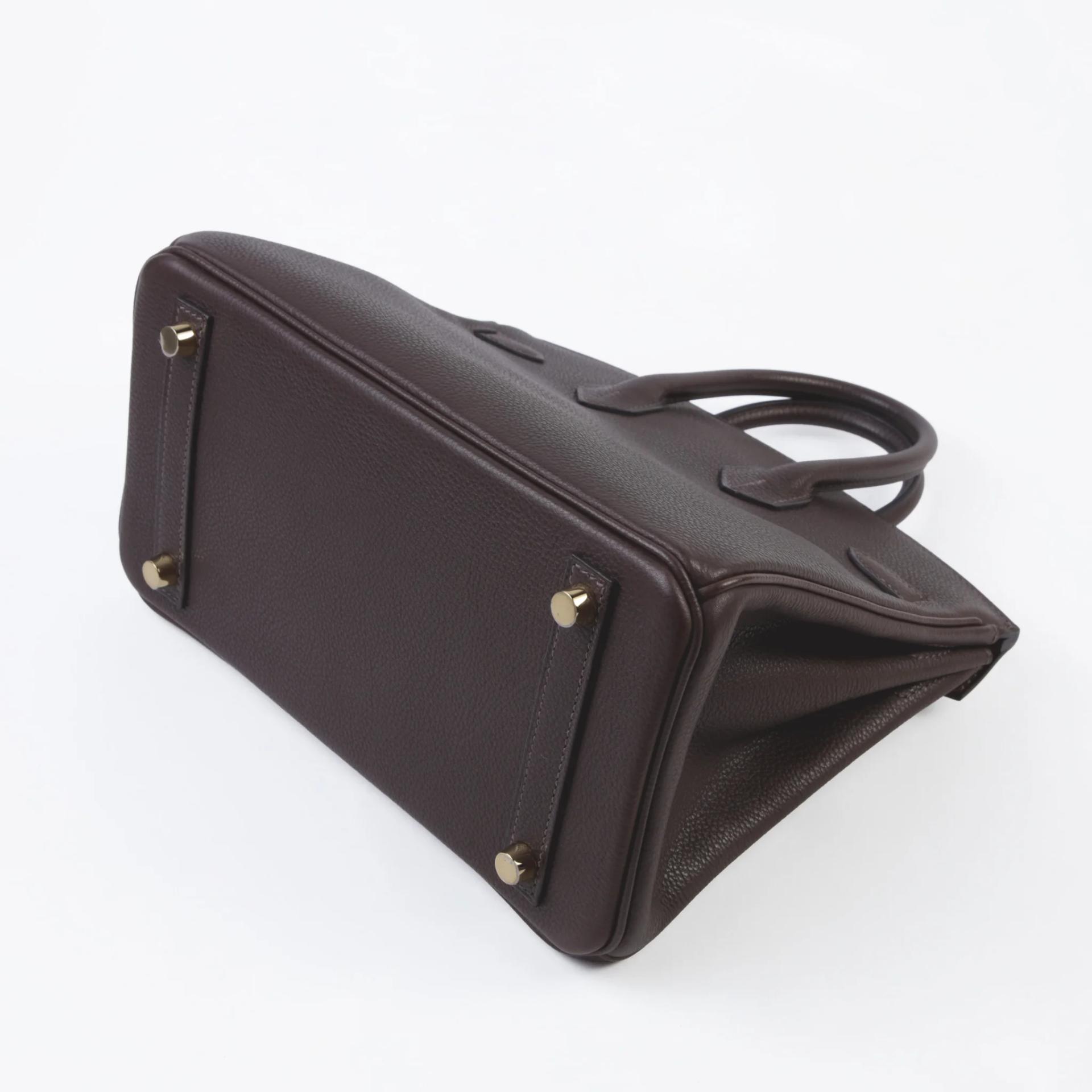 Unused ( Rank NS ) HERMÈS Birkin 25 Ebene (46) Barenia Faubourg Gold hardware G (2026) - 7