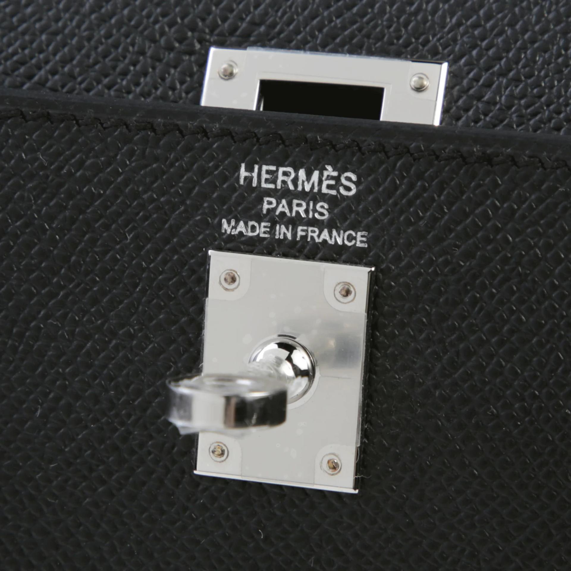 ランク N 新品 HERMÈS エルメス ケリー25 セリエ ブラック (89) エプソン シルバー金具 G刻印 (2026) - 9