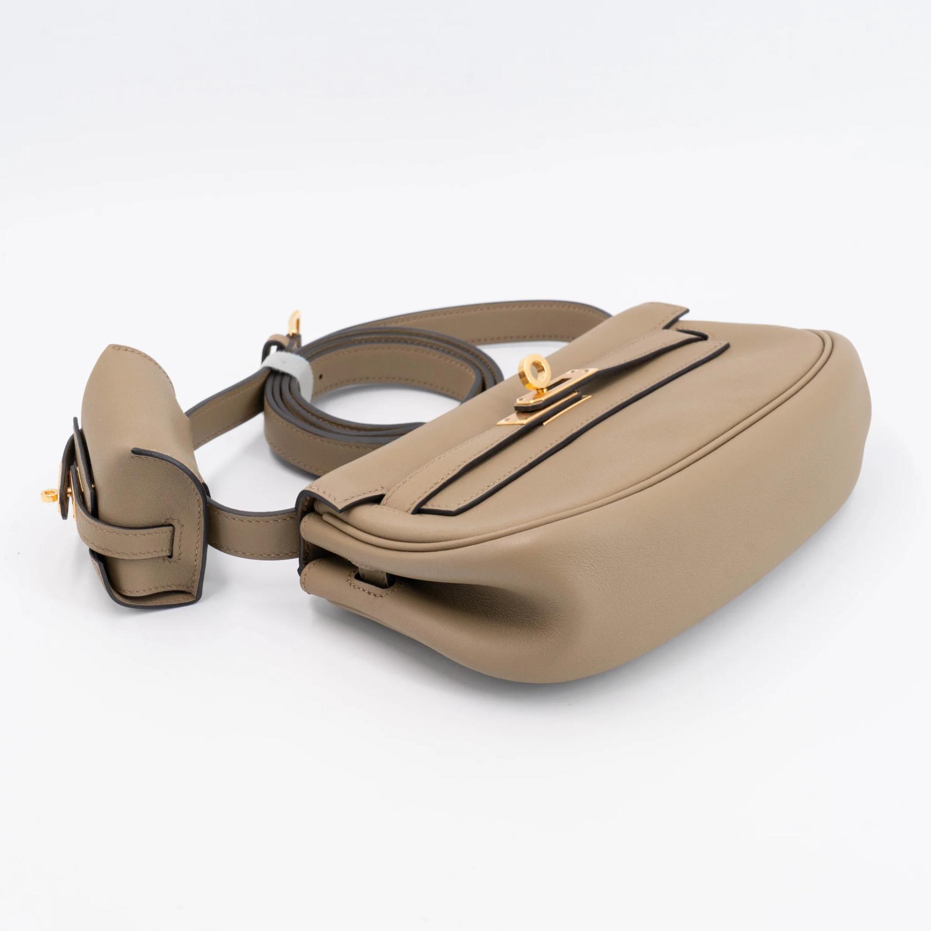Excellent ( Rank SA ) HERMÈS Kelly Moove Beige Marfa (8Q) Swift Gold hardware W (2024) - 4