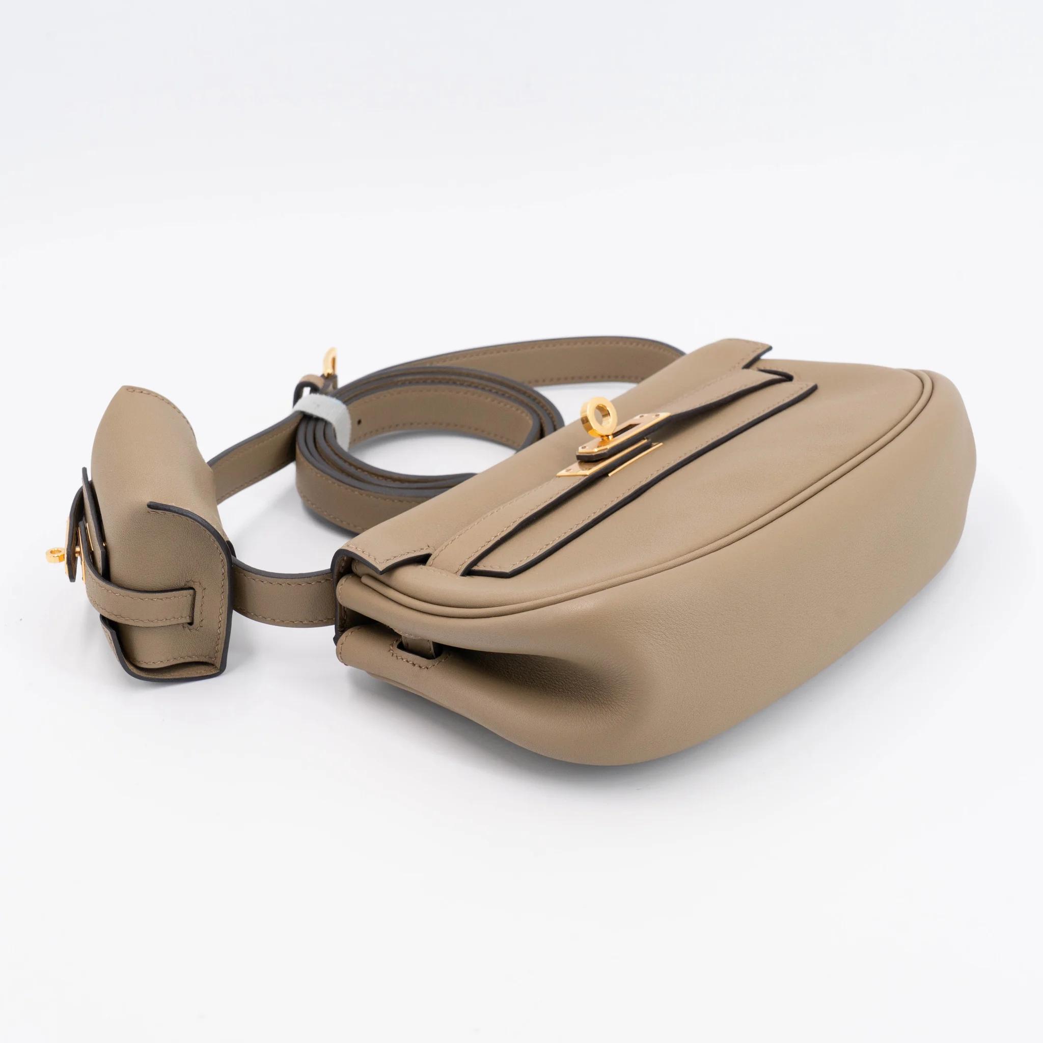 SA超美品 HERMÈS 爱马仕 Kelly Moove 8Q 马尔法米色 Beige Marfa Swift牛皮 金扣 W刻 2024年 - 4